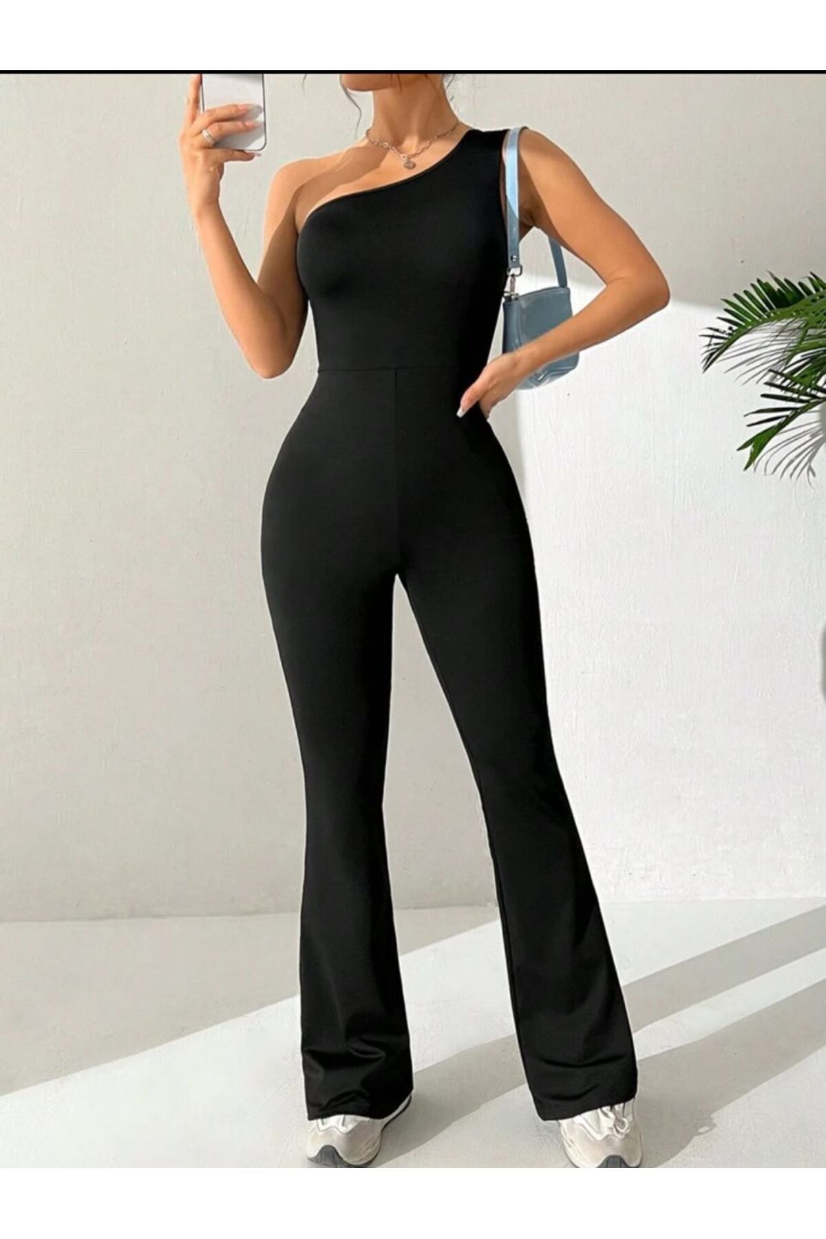 H & S DESING KADIN TEK OMUZ KOLSUZ TULUM BODYSUIT