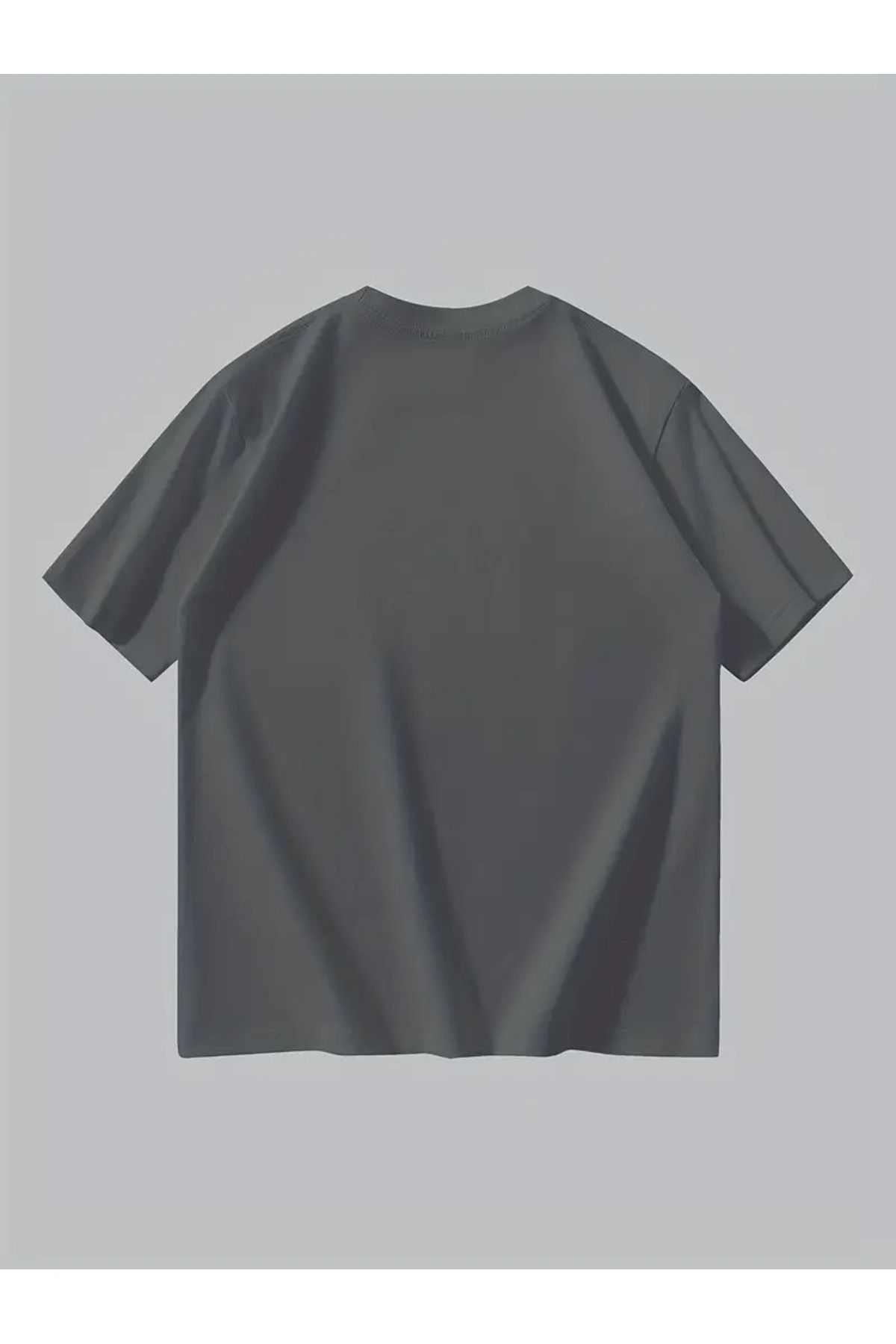 LuxeEdge Unisex Oversize Bisiklet Yaka T-Shirt