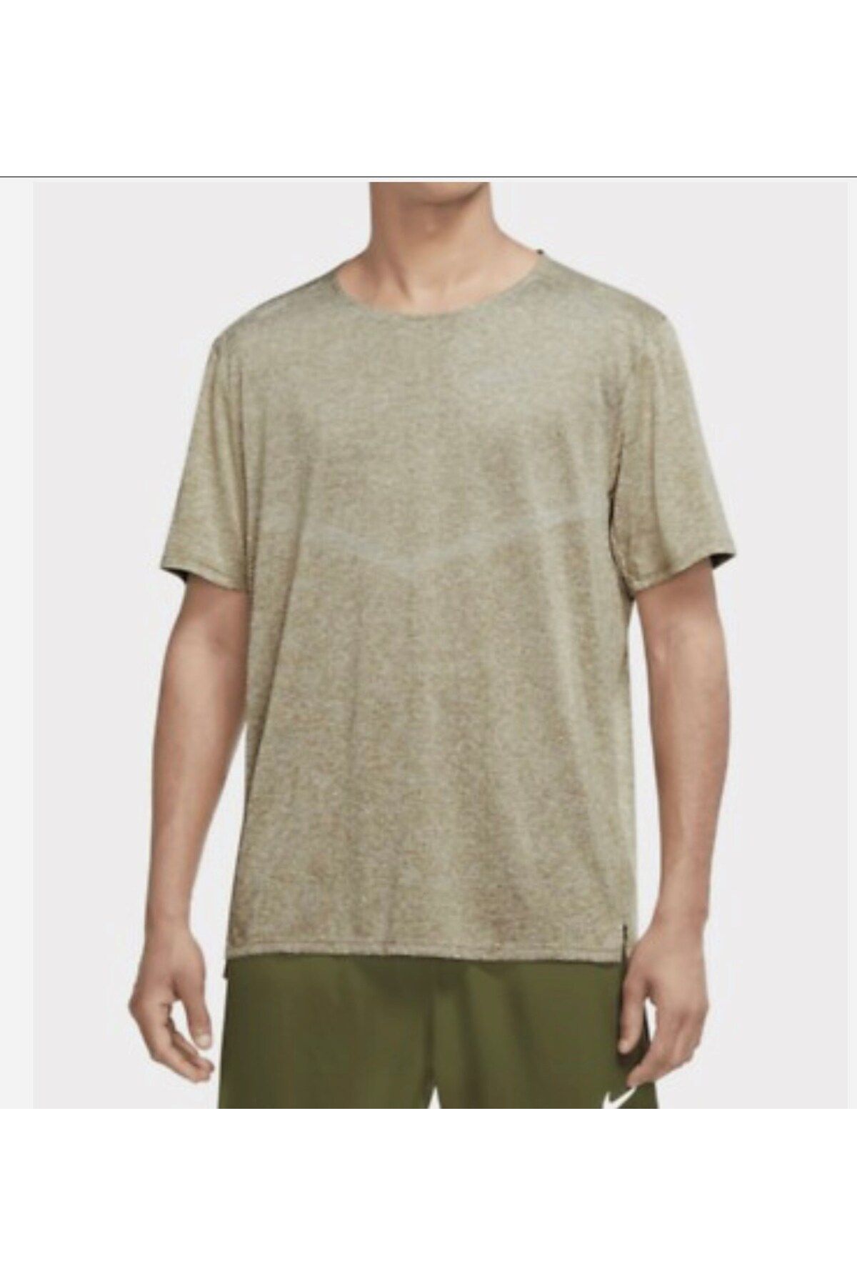 Nike Rise 365 Dri Fit Koşu Tişörtü ErkekYeşil Yansıtıcı CZ9184-277