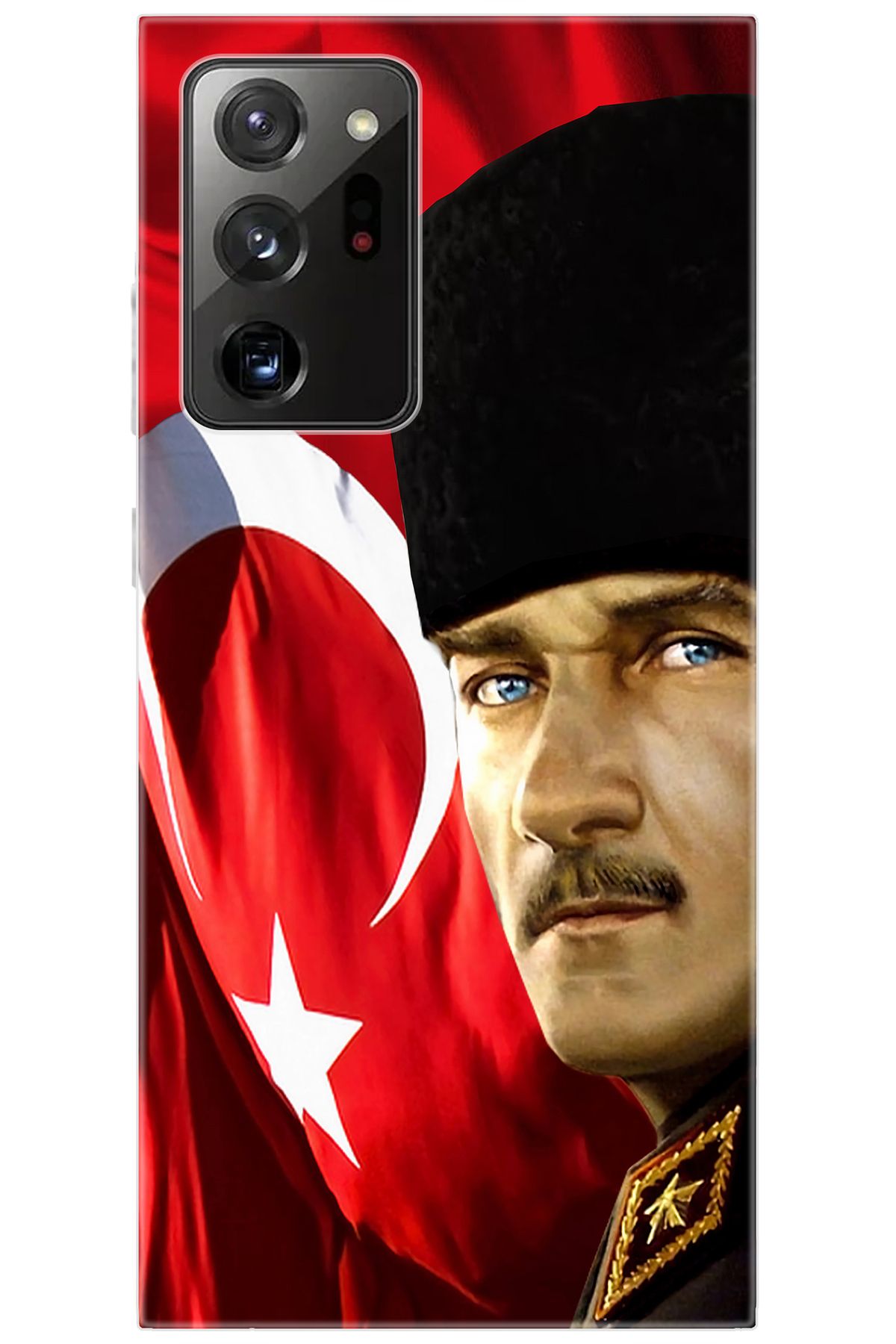 Ceppare Samsung Galaxy Note 20 ULTRA (SM-N985F) Uyumlu Kılıf Desenli Silikon Atatürk Seri STK:726 CP-4ilw1Fn