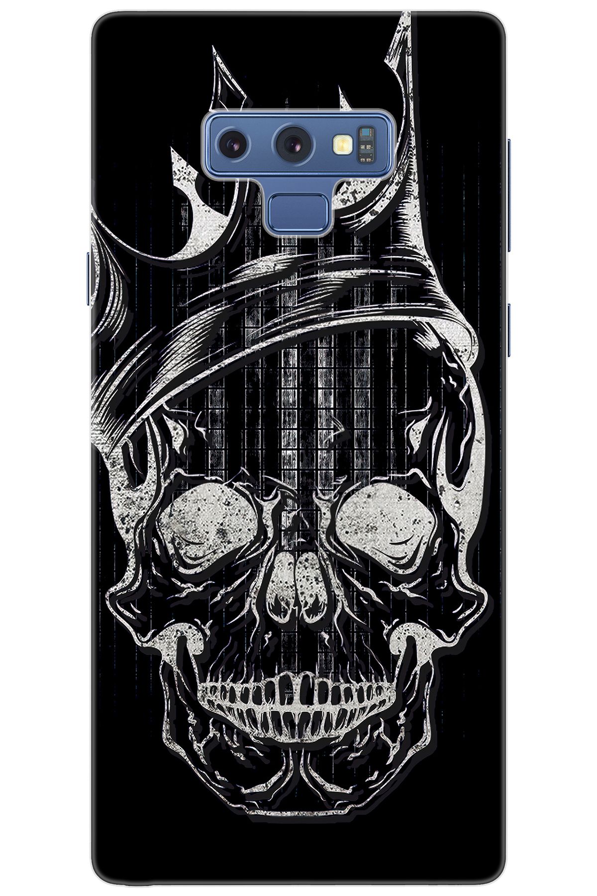 Ceppare Samsung Galaxy Note 9 (SM-N960F) Uyumlu Kılıf Desenli Silikon Kuru Kafa STK:582 CP-PmYLJhH