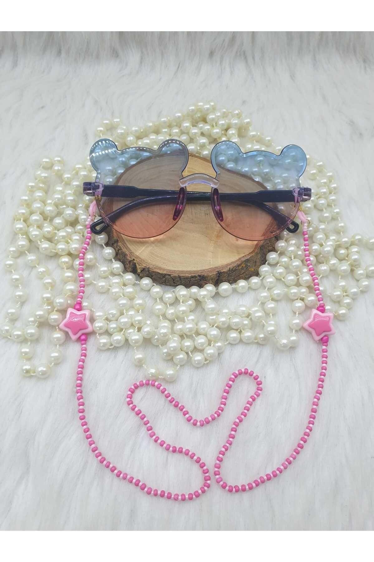 HAPPY HANDMADE ZİNCİR.../YILDIZLI ÇOCUK GÖZLÜK ZİNCİRİ/ÇOCUK GÖZLÜK AKSESUARI