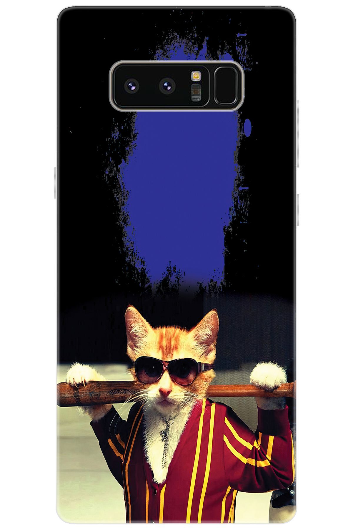 Ceppare Samsung Galaxy Note 8 (SM-N950F) Uyumlu Kılıf Desenli Silikon Artist Kedi STK:481 CP-qQ7ts2D