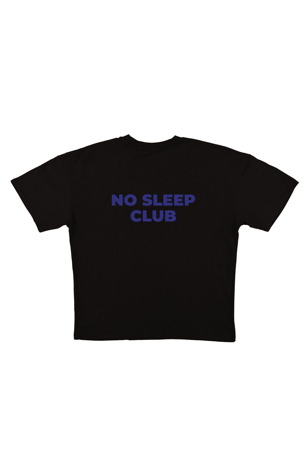 urbvn Sleep Club Baskılı Siyah Oversize T-shirt