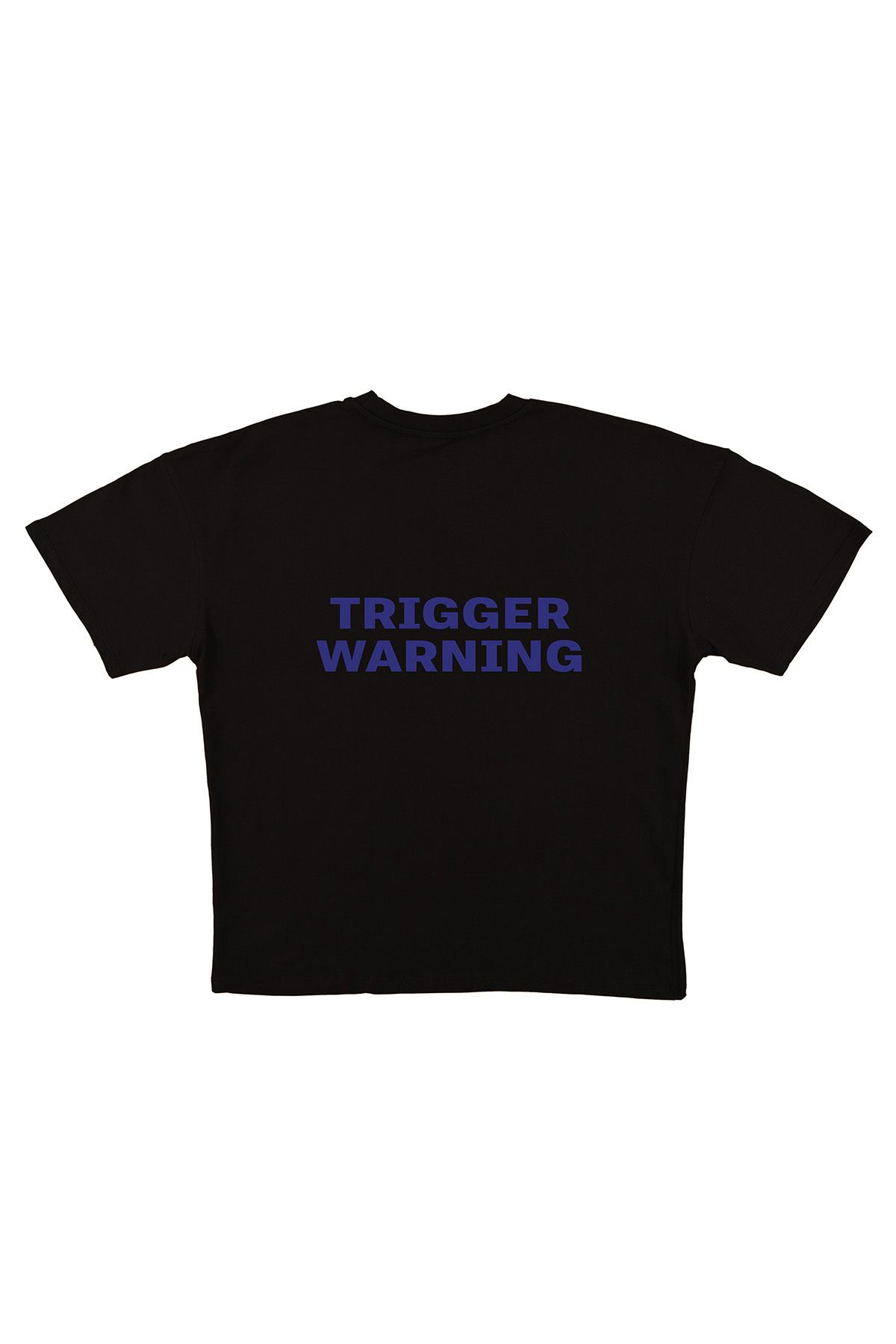 urbvn Trigger Baskılı Siyah Oversize T-shirt