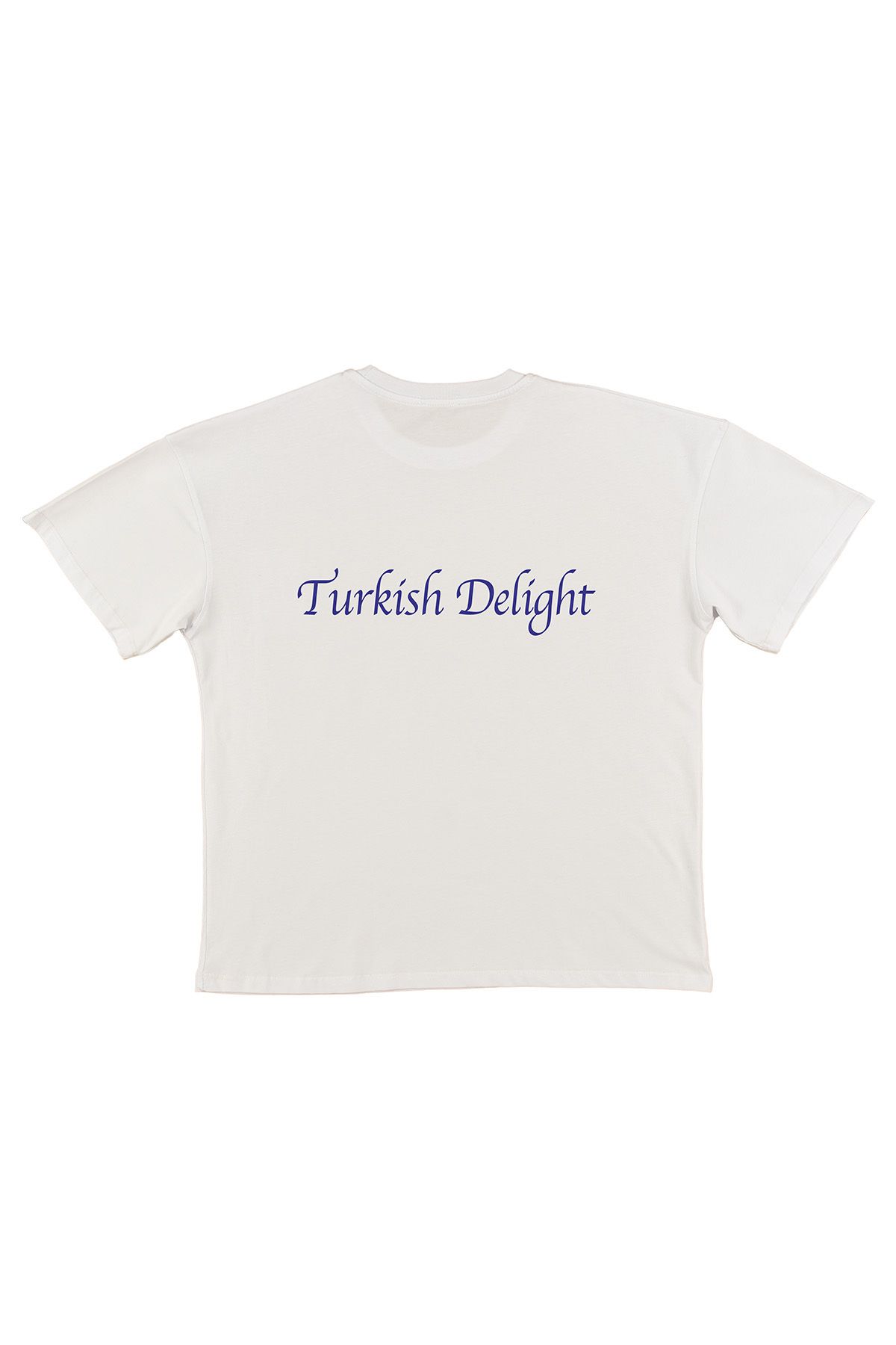 urbvn Turkish Delight Baskılı Beyaz Oversize T-shirt