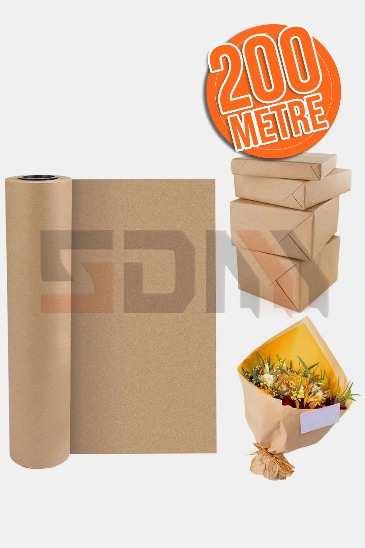5DM Ultra Mega Boy Kraft Kağıt 30cm x 200 Metre Rulo: Ambalaj, Çeyiz Paketleme, Hediye Kağıdı