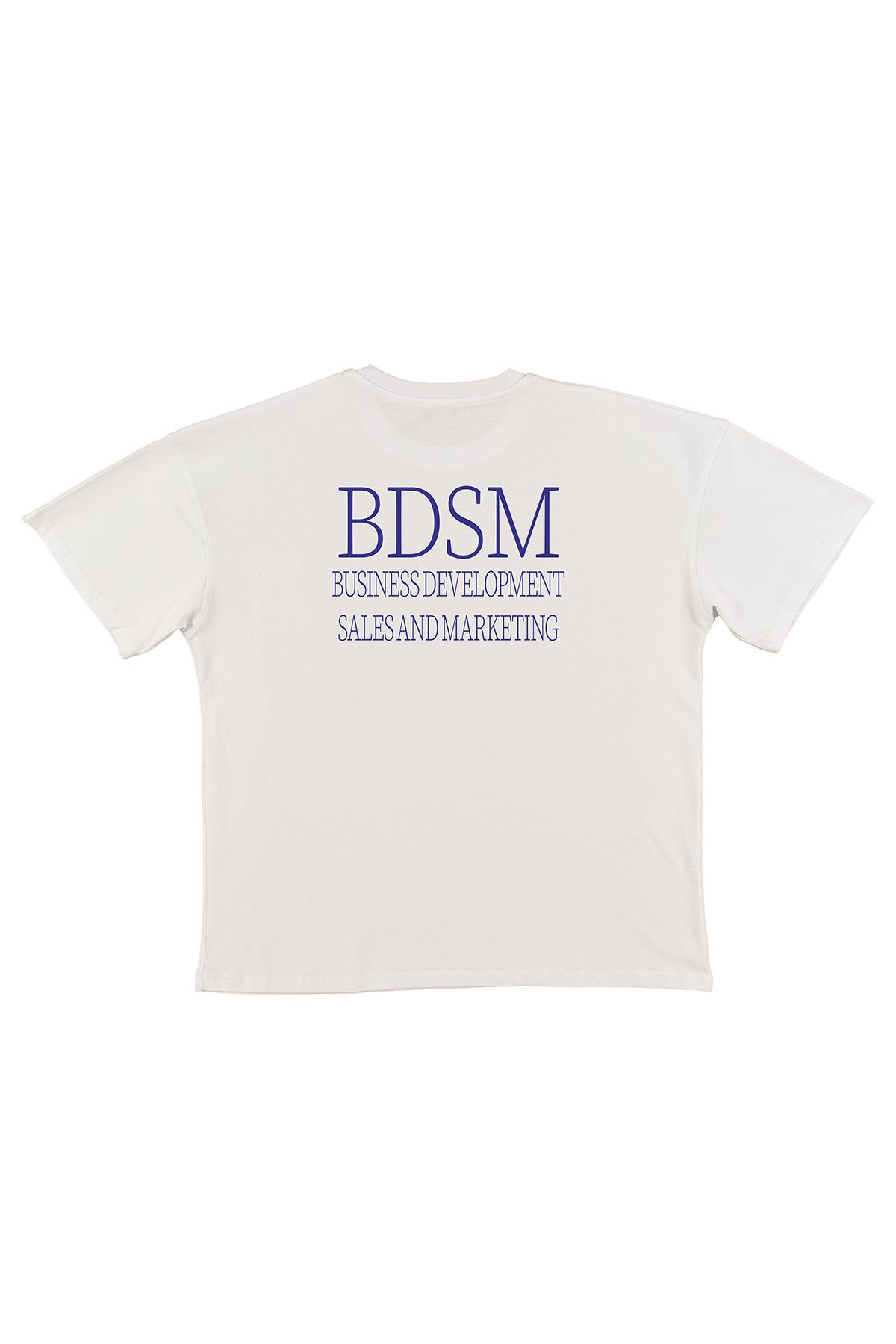 urbvn BDSM Baskılı Beyaz Oversize T-shirt