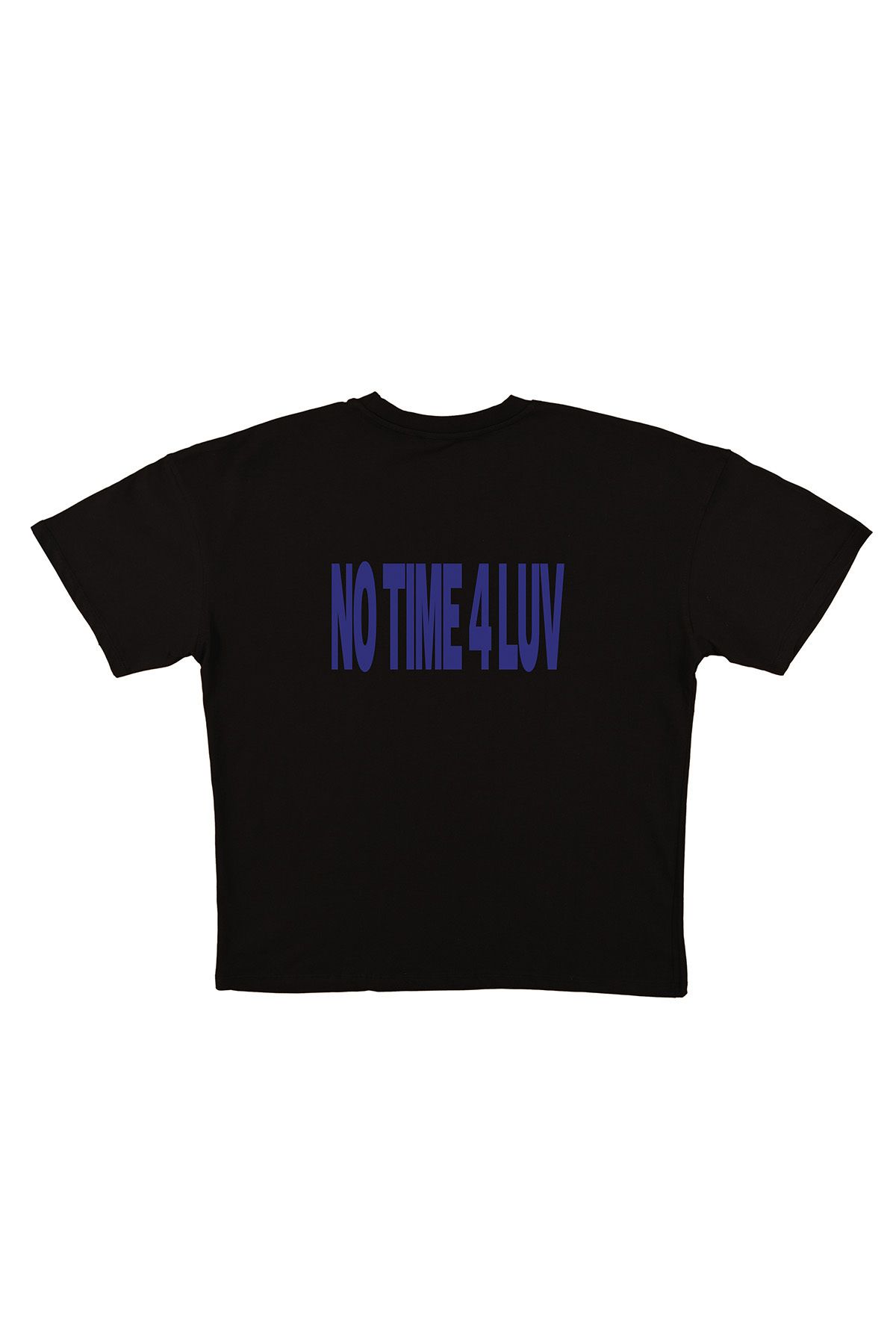 urbvn LUV Baskılı Siyah Oversize T-shirt