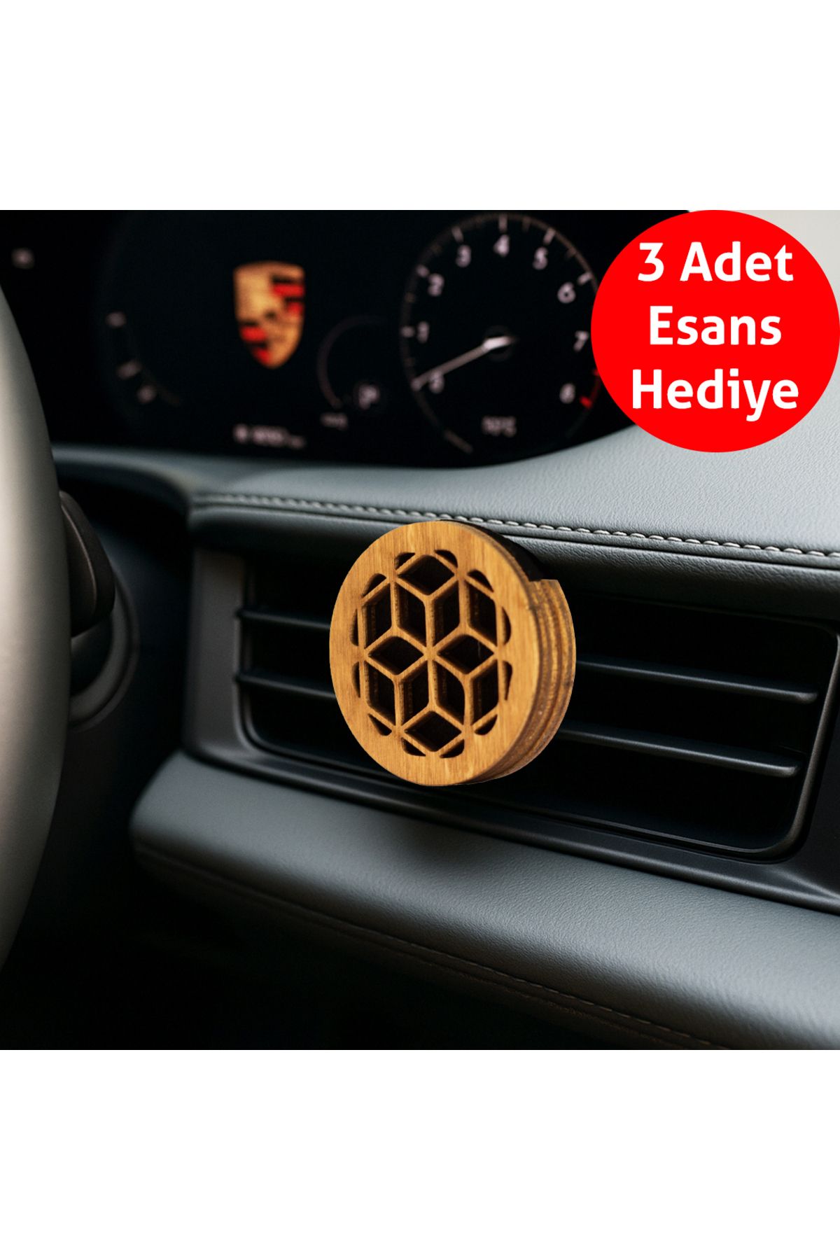 JACOS Frager Ahşap Araba Kokusu Difüzör Oto Koku Gül Lilac Lotus Hediye Esans m019