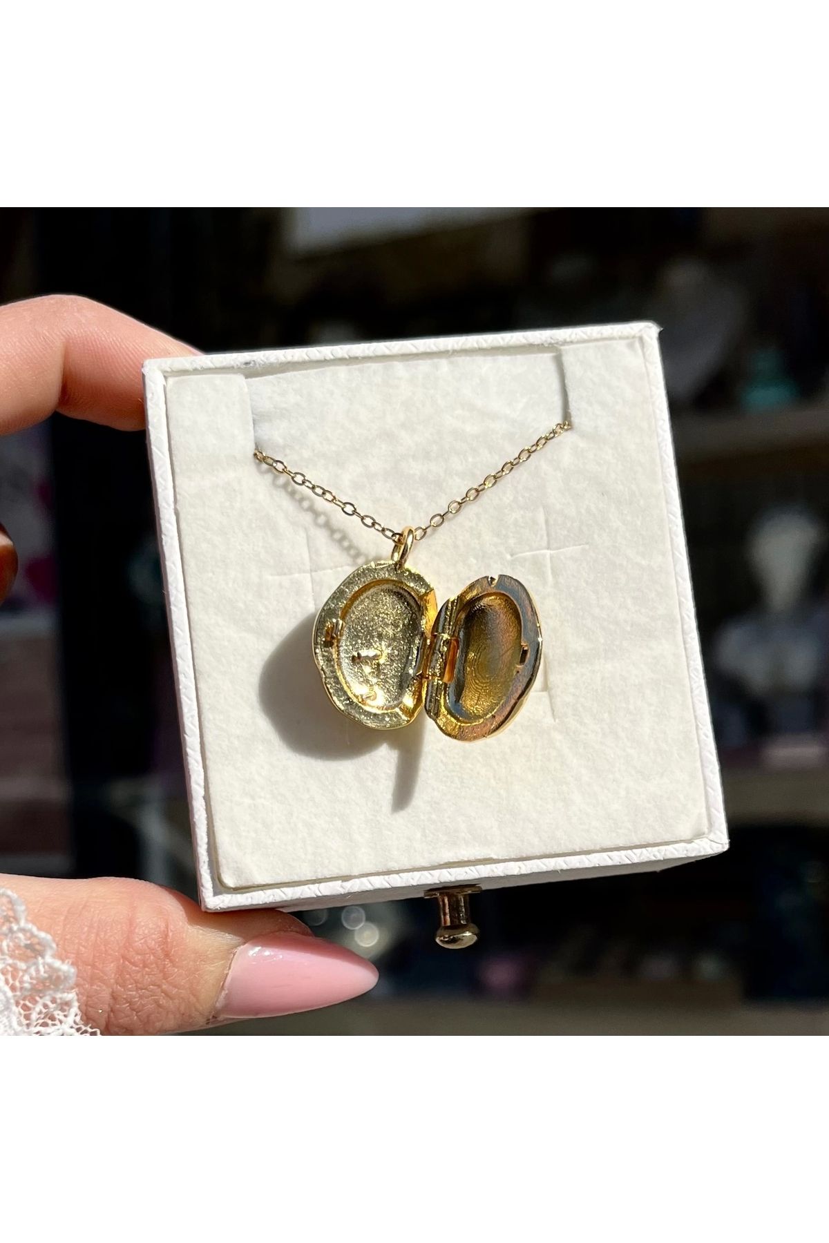 Vintagezegeni Anka Kuşlu Kapaklı Kolye