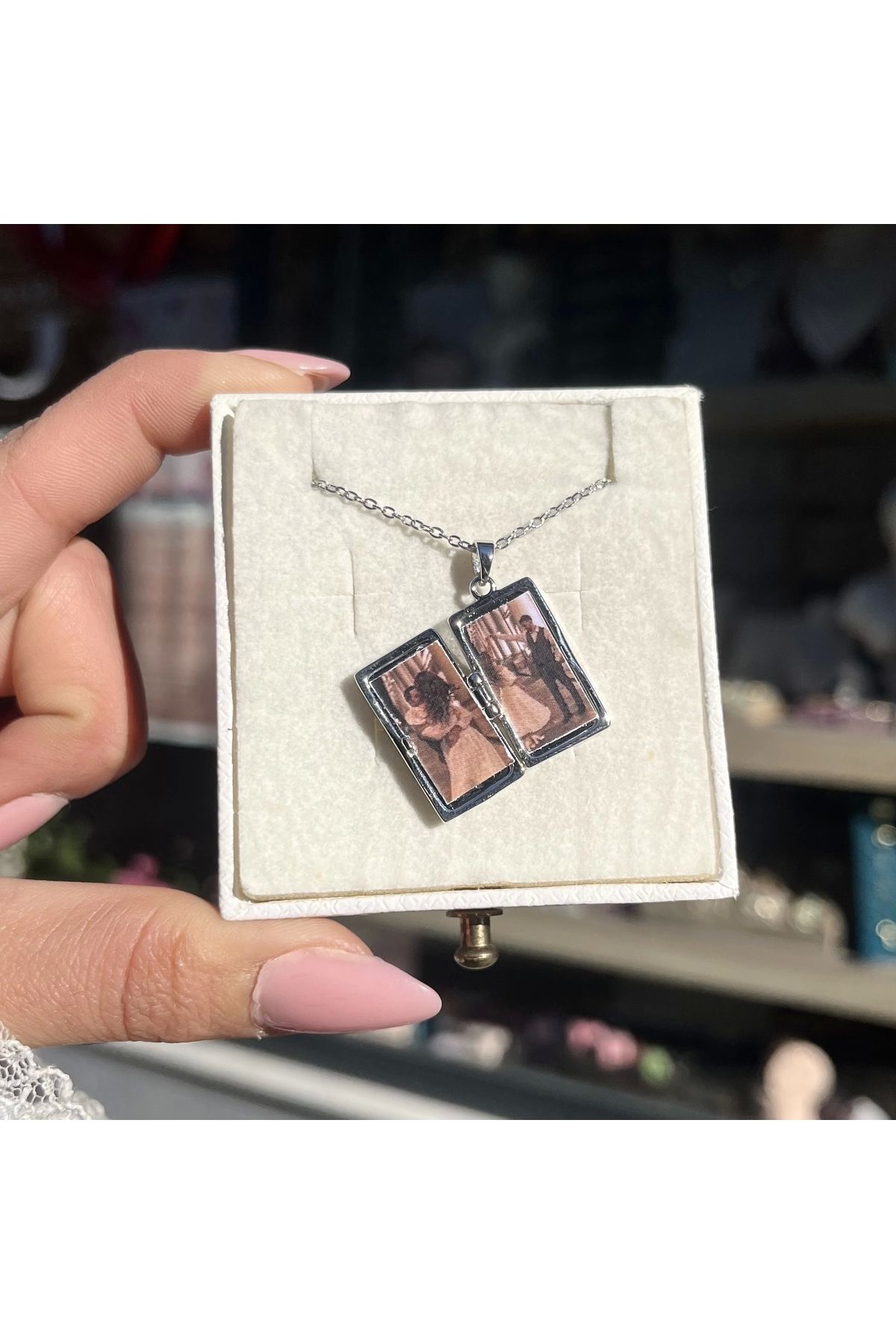 Vintagezegeni Kapaklı Sunshine Fotoğraflı Kolye I Çelik