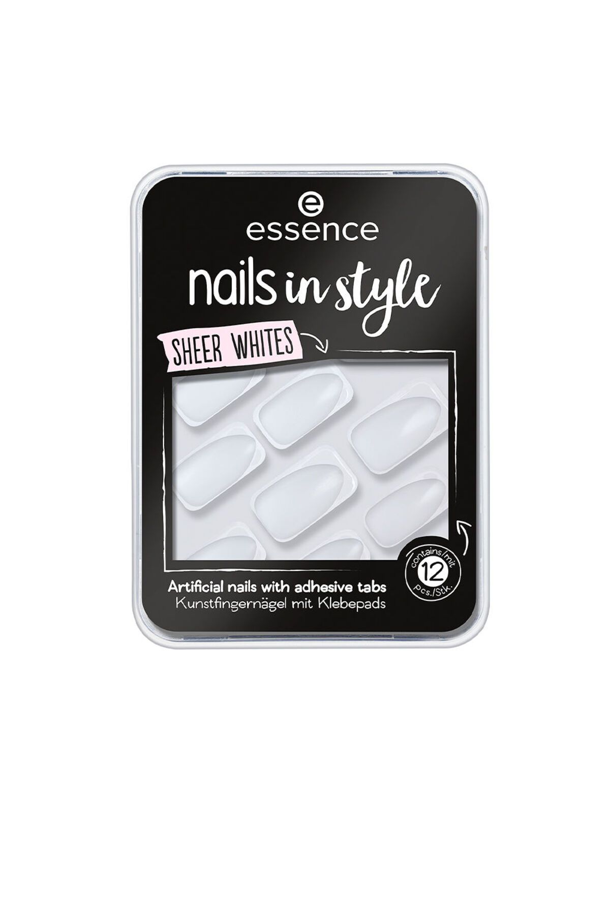 Essence-Nails In Style Uñas Artificiales #11 – transparente Weißtöne 1