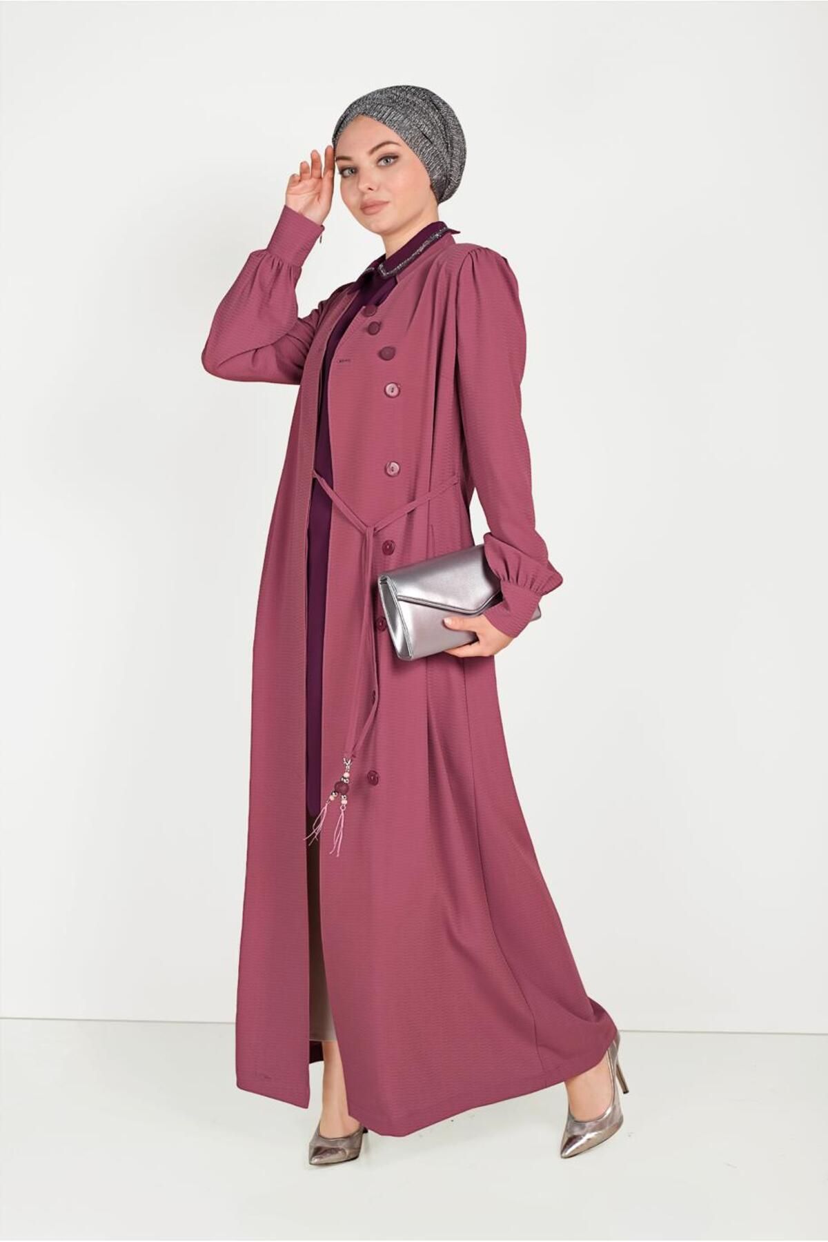 Alvina-10184 Model Judge Collar Buttoned Shade 3