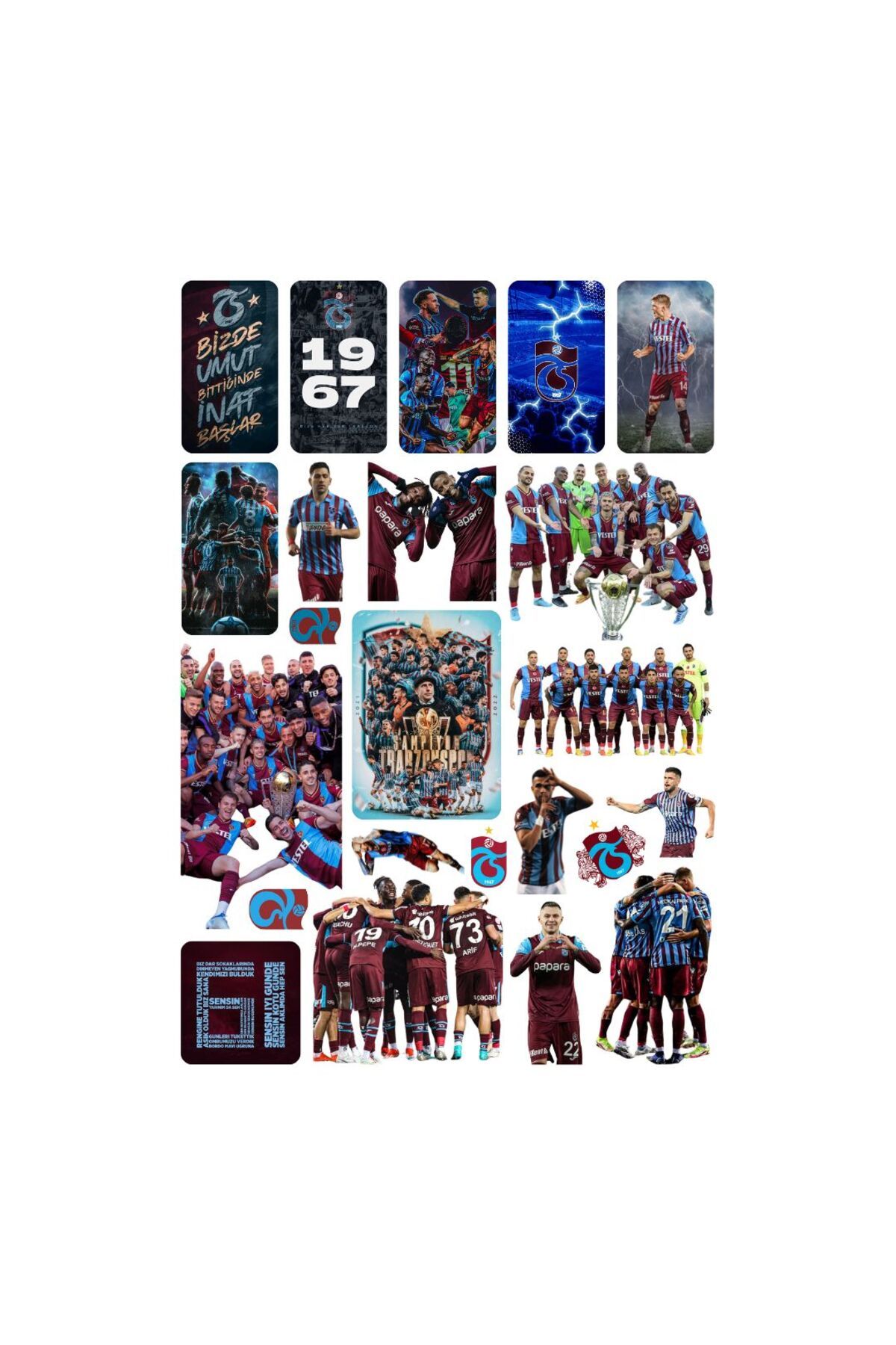 Ororabutik 23 Adet Trabzonspor Sticker Seti - Etiket Seti Sketchbook