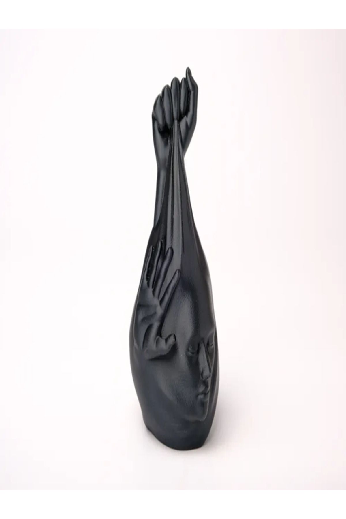 3DLİ Gerilim Heykeli 20cm | Soyut Siyah Sanat Eseri - Dekoratif hediyelik ürün