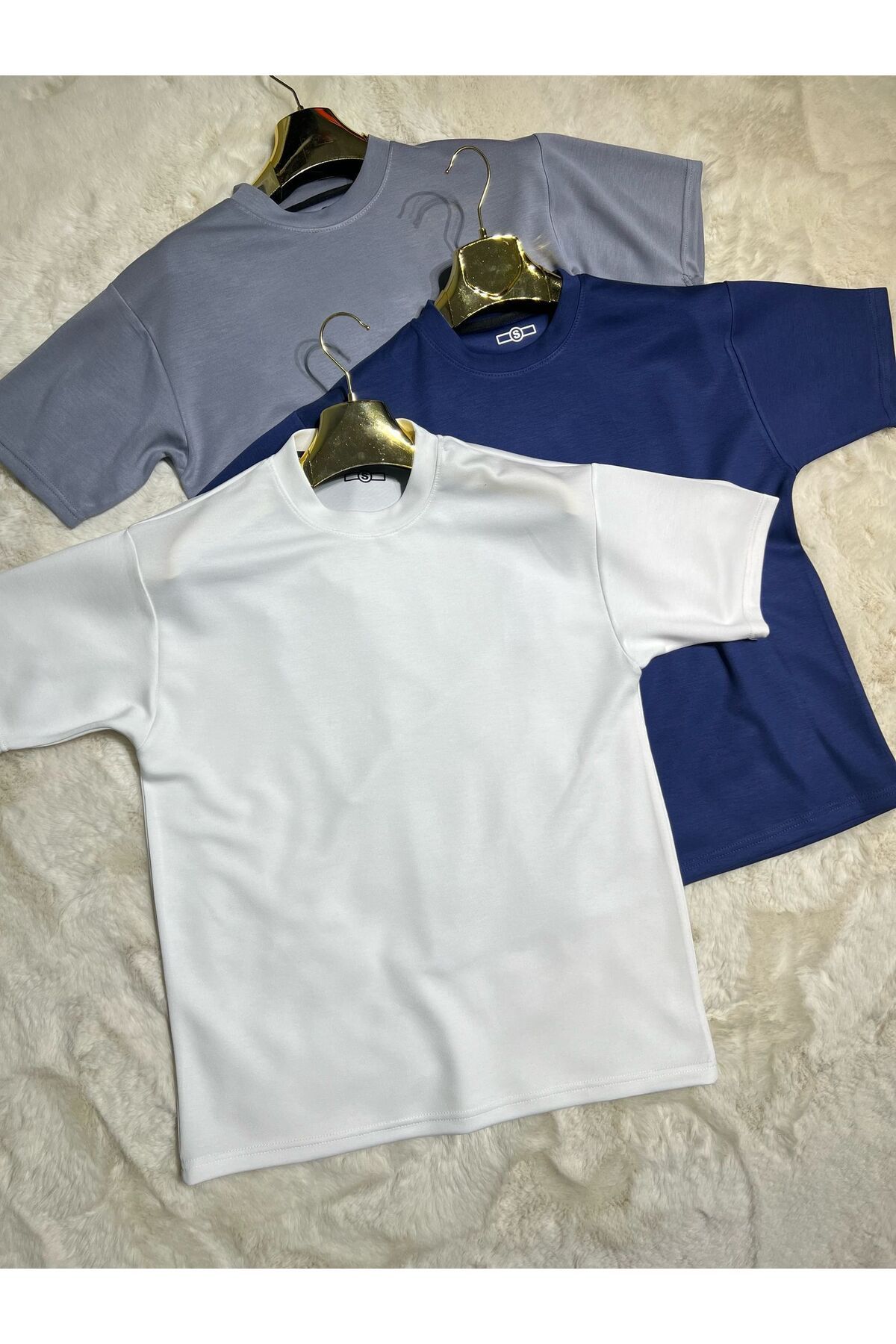 MODA Erkek Modal Kumaş Oversize Tişört