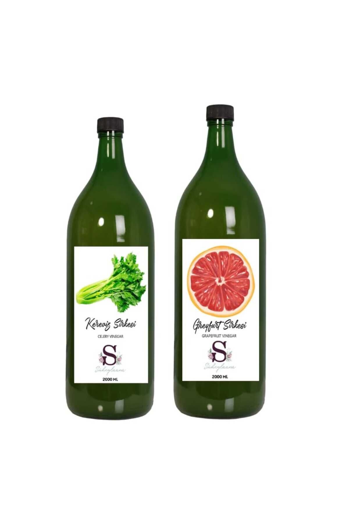 Süheylaana Doğal Kereviz Sirkesi 2000 Ml - Doğal Greyfurt Sirkesi 2000 Ml