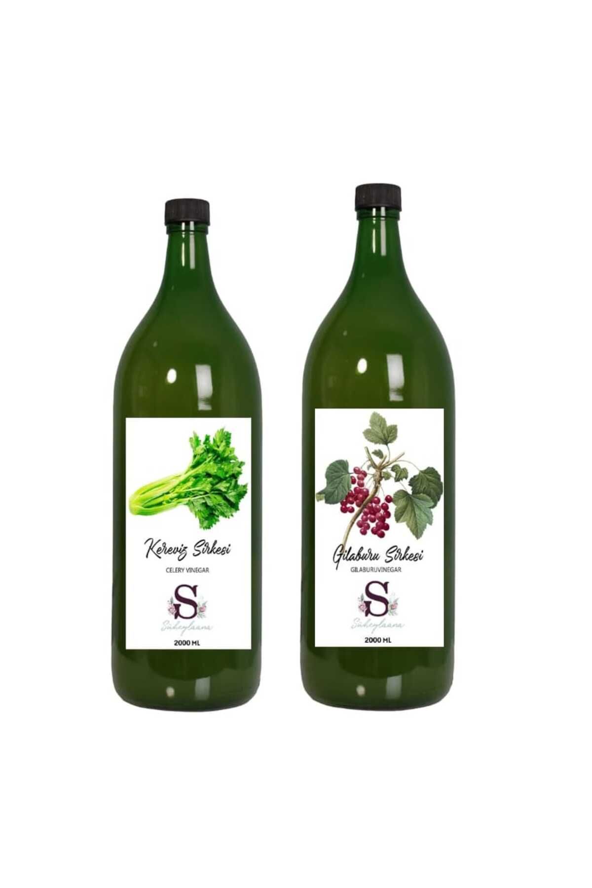 Süheylaana Doğal Kereviz Sirkesi 2000 Ml - Doğal Gilaburu Sirkesi 2000 Ml