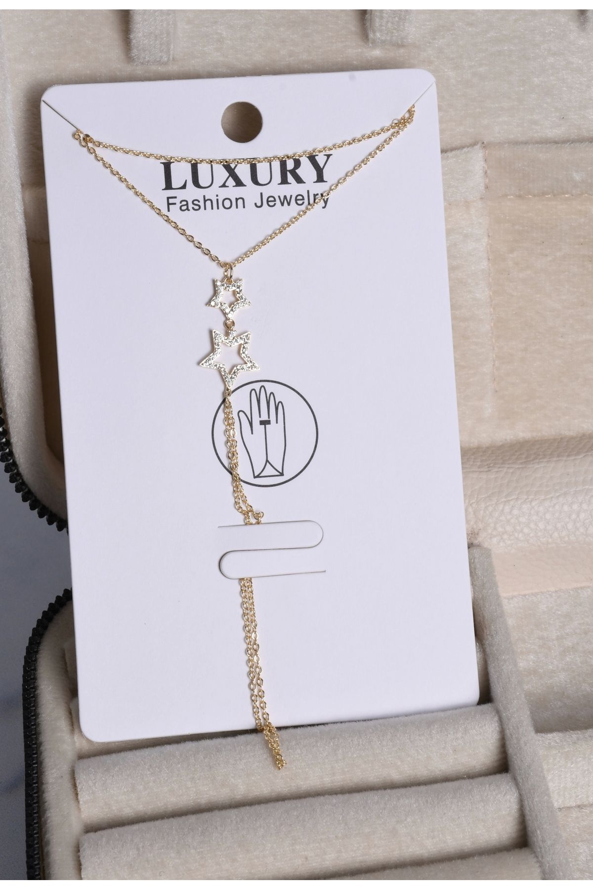 shiva accessorie Gold Çoklu Yıldız Çelik Şahmeran