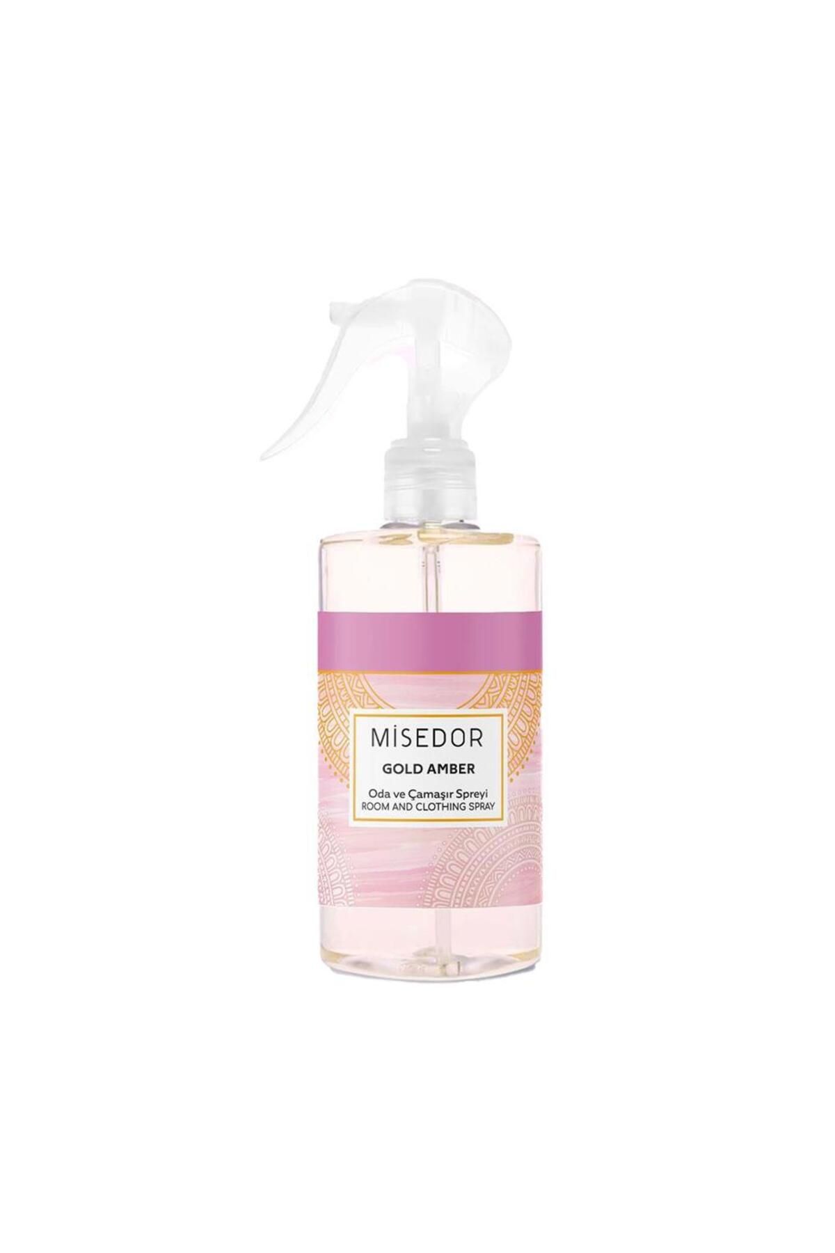Misedor Sprey Oda Kokusu ve Çamaşır Parfümü 330 ml - Gold Amber