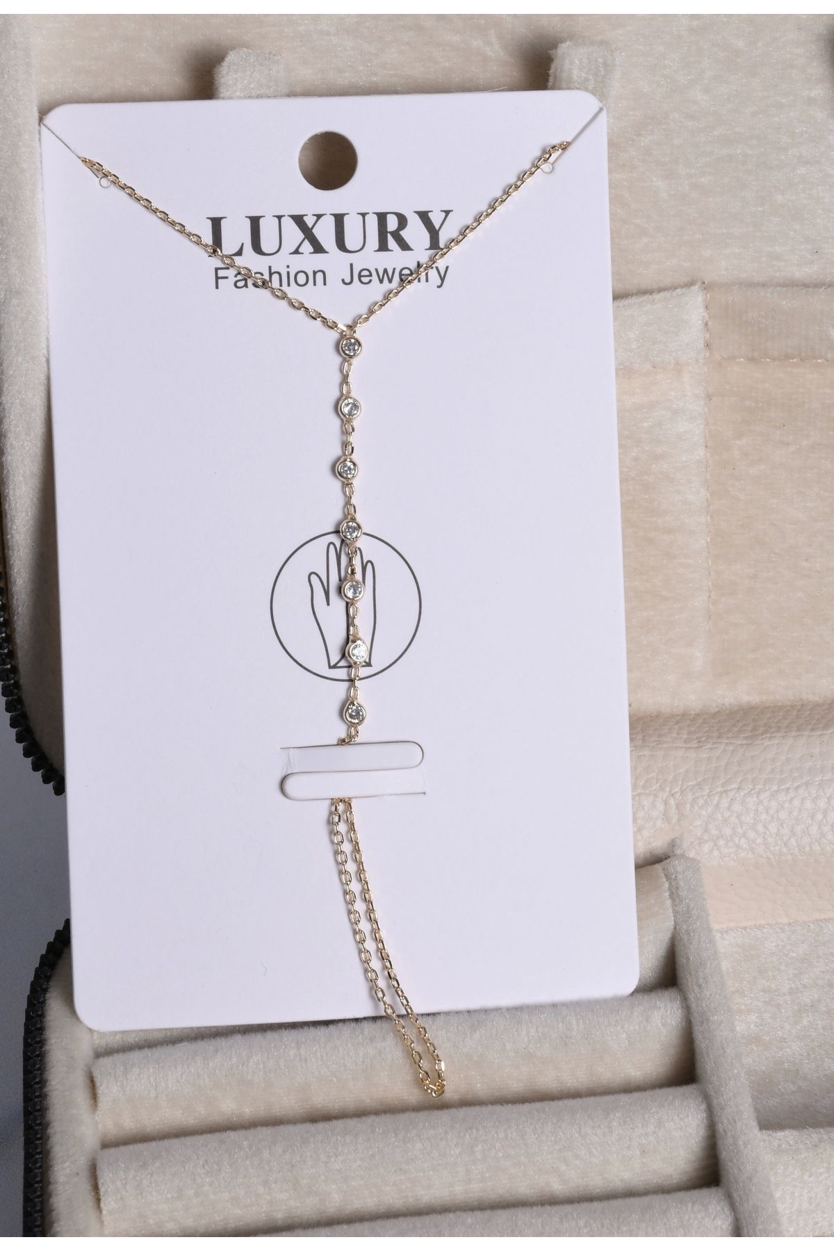 shiva accessorie Çok Taşlı Gold Çelik Şahmeran