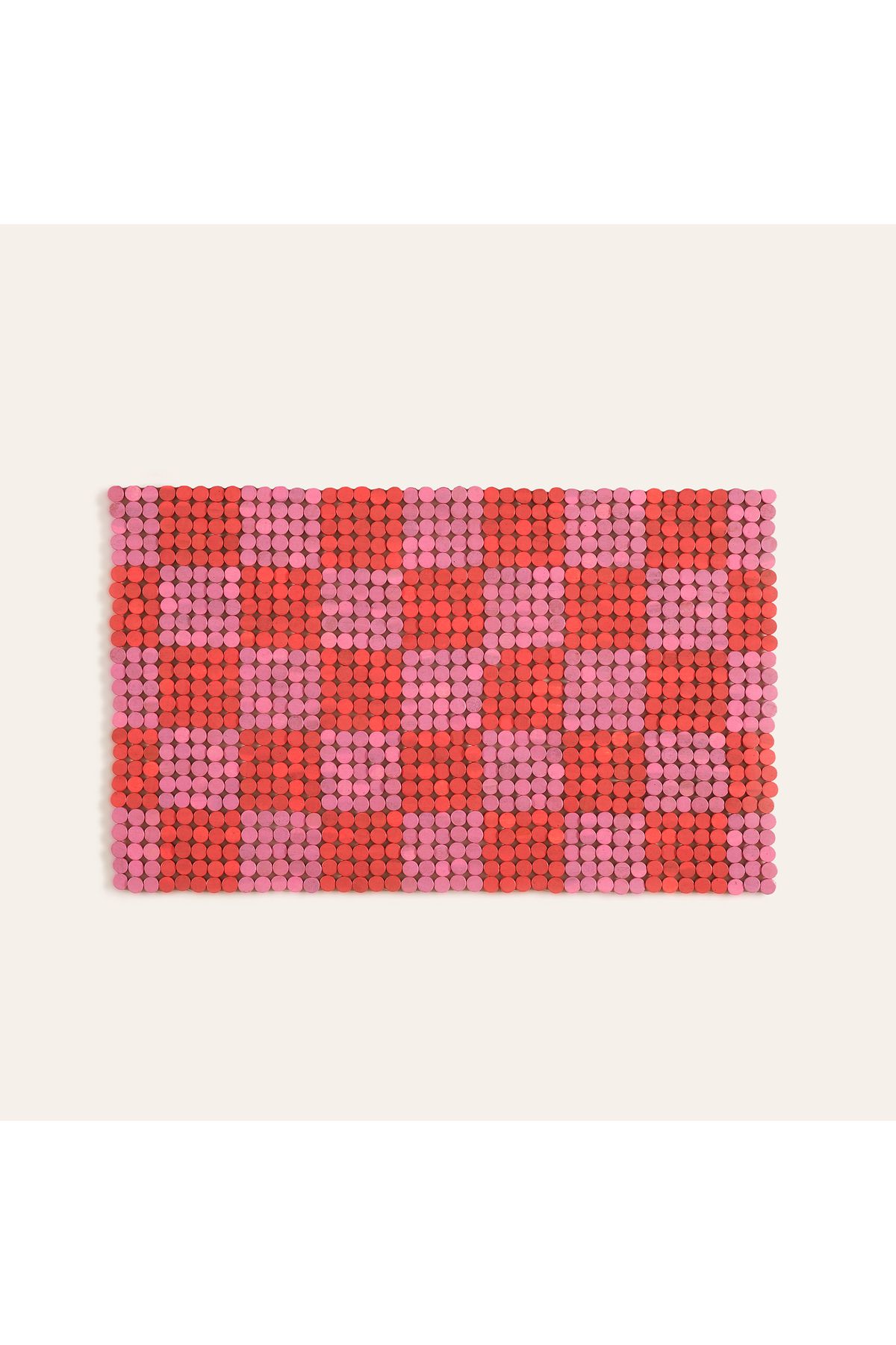 Zsa Zsa Zsu Toba Ağaç Ahşap Paspas 50x80 Cm Pembe
