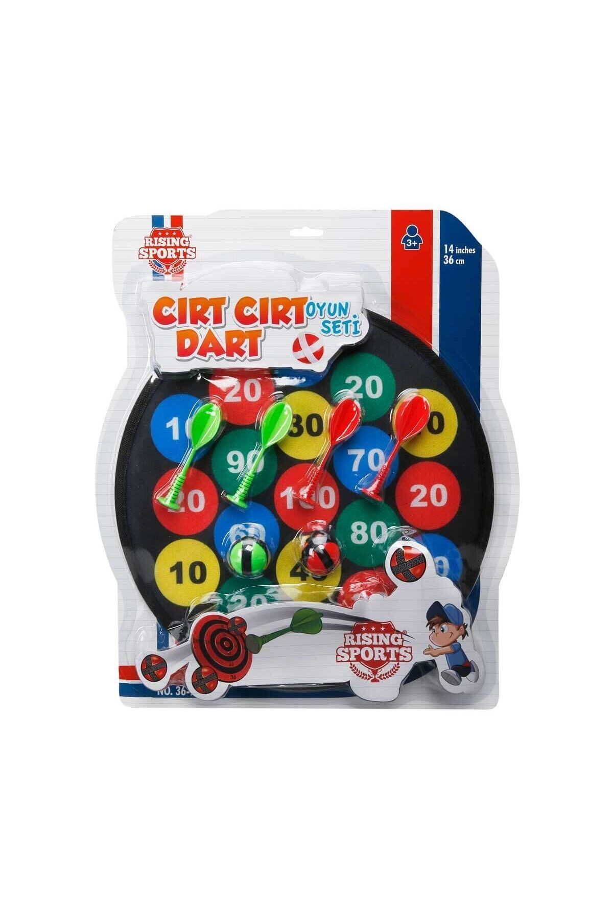 melfxxl eticaret 36789 Cırt Cırt Dart - İğnesiz Dart Seti 36 cm