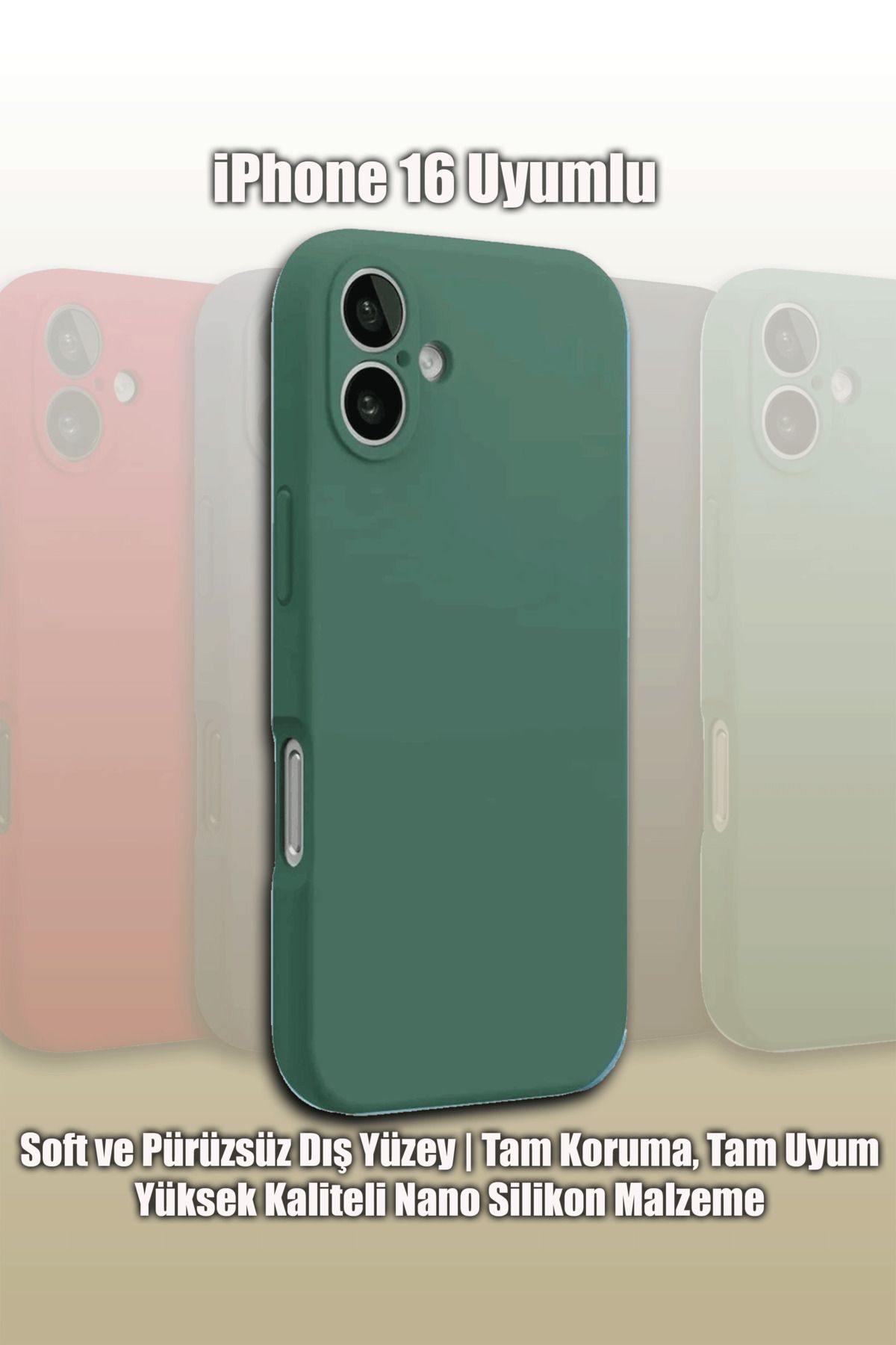 mobrika iPhone 16 Uyumlu First Silikon Telefon Kılıfı