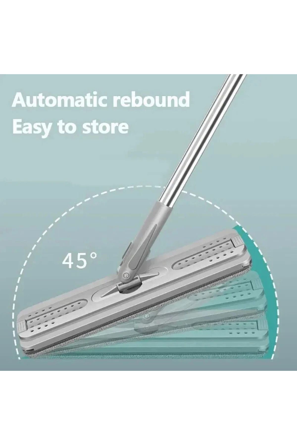 COOYA-Rotary Squeeze Mop and Bucket Set With Dry and Wet and 4 Replacement Pads, for Floor Cleaning 3