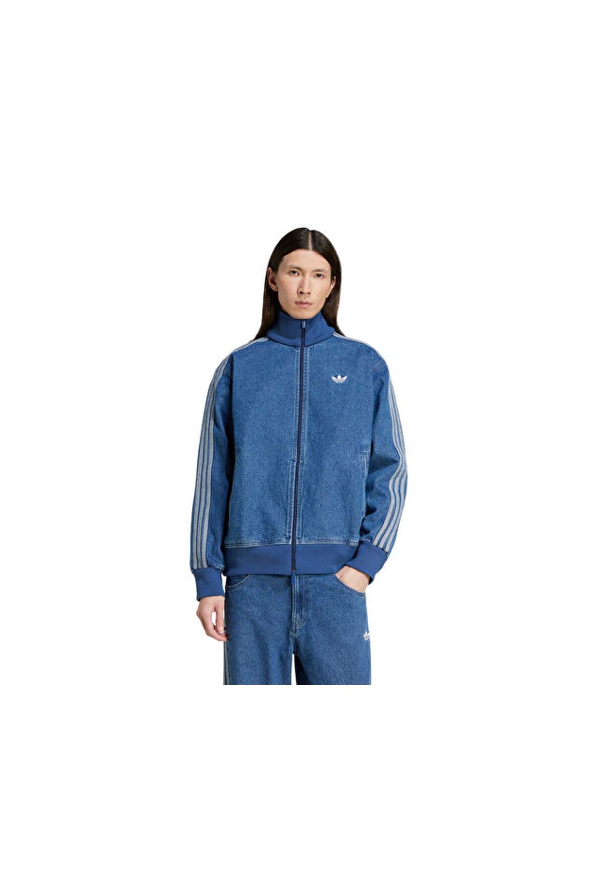 adidas Denim Fb Tt Kadın Günlük Ceket JC6233 Mavi