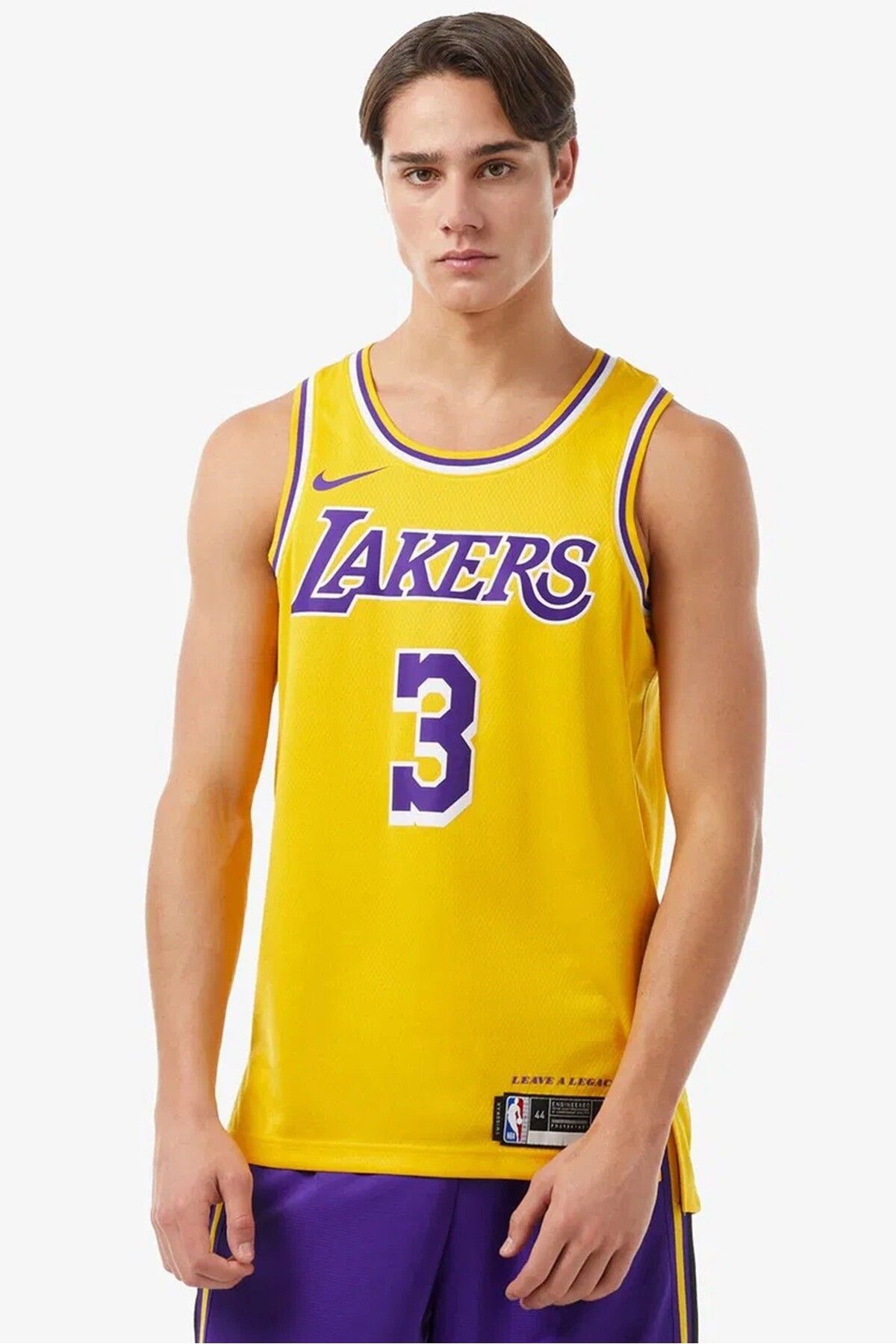 Nike Dri Fit Los Angeles Lakers Icon Edition Erkek Forma Atlet Sarı