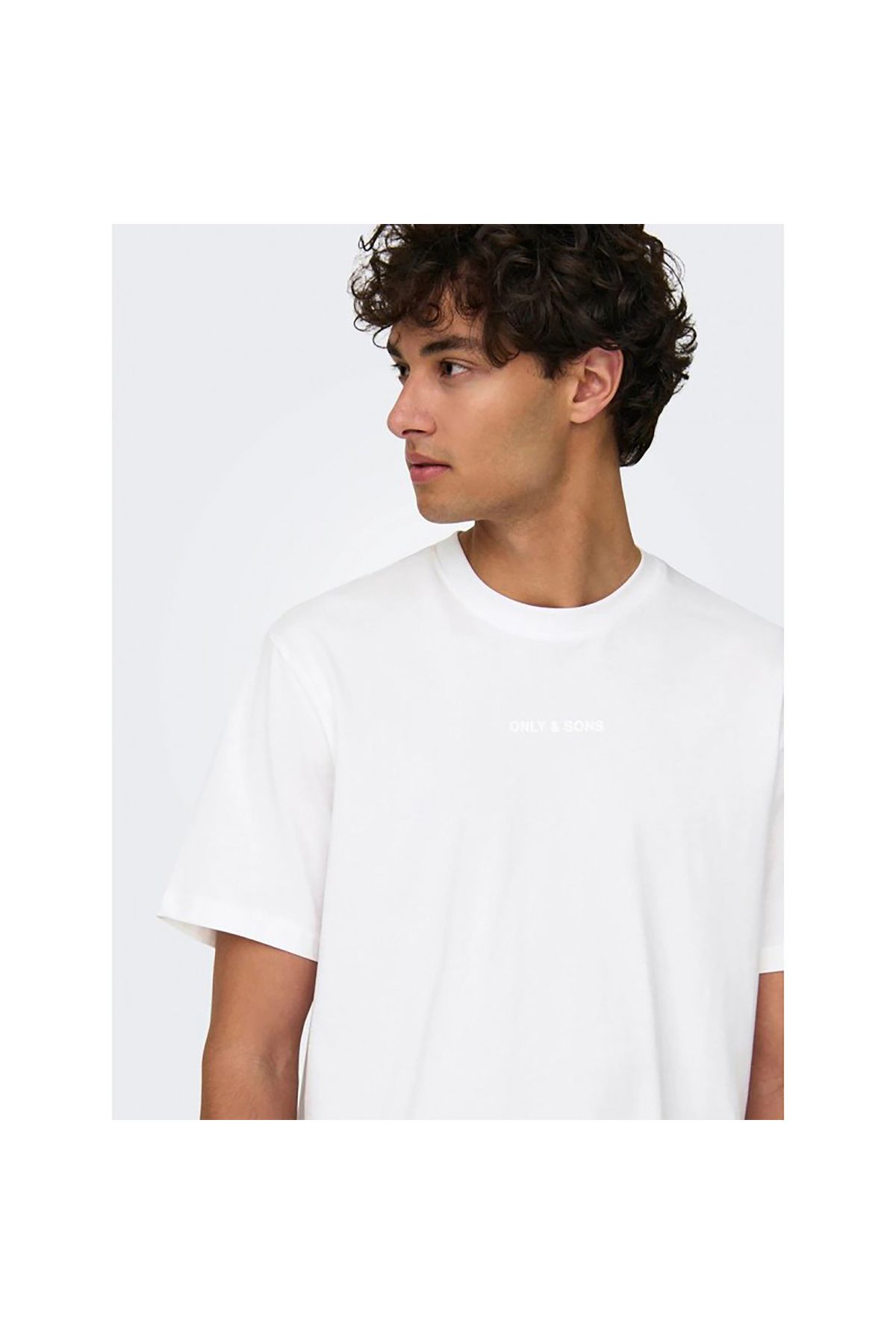 تی شرت سفید مردانه LIFE REG TEXT SS TEE NOOS Only Sons Only & Sons