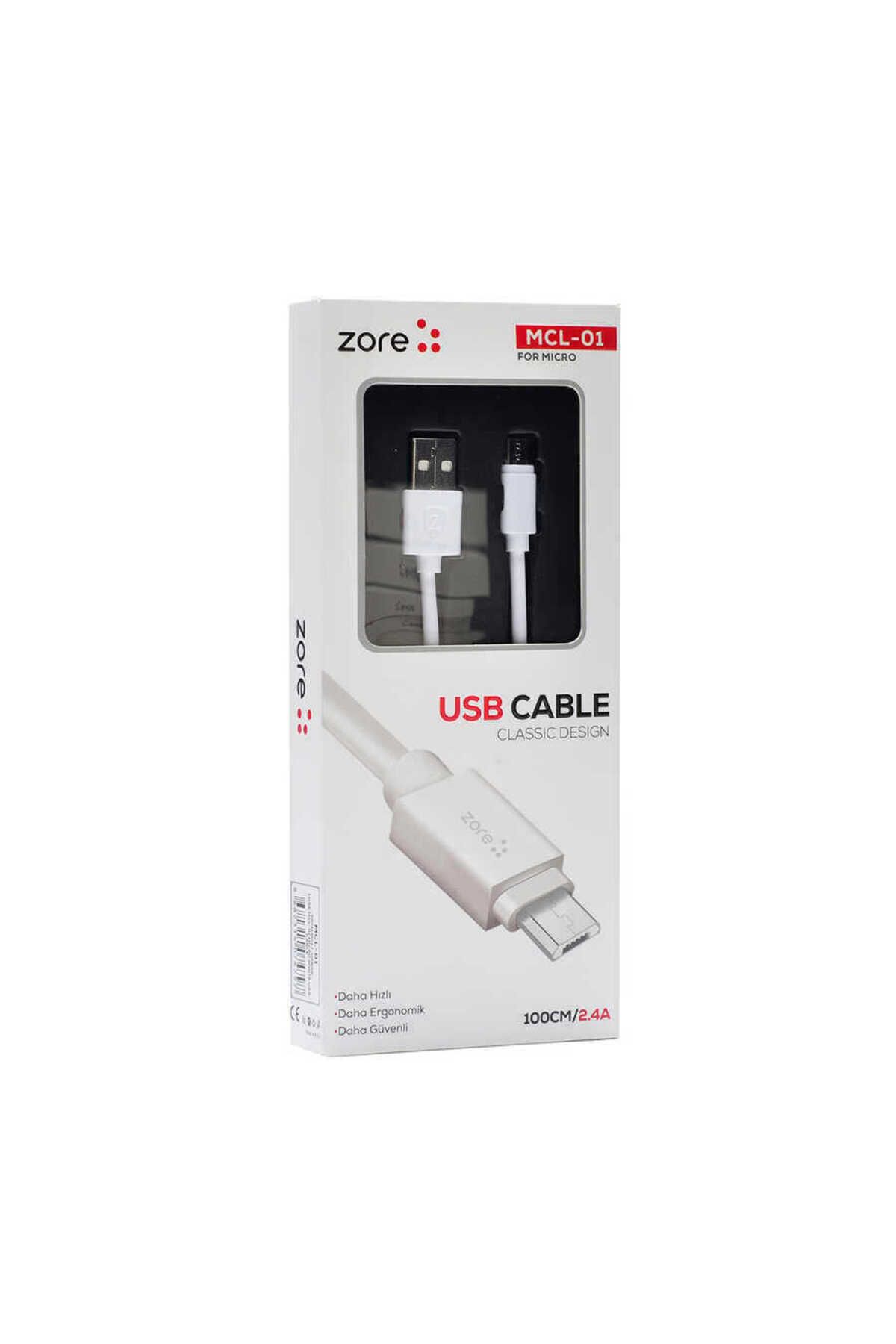 Goocamp Beyaz MCL-01 Micro Usb Kablo-GCMP