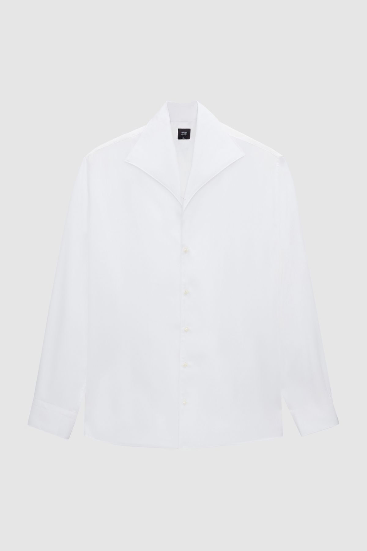 Tween Slim Fit Beyaz Düz Gömlek