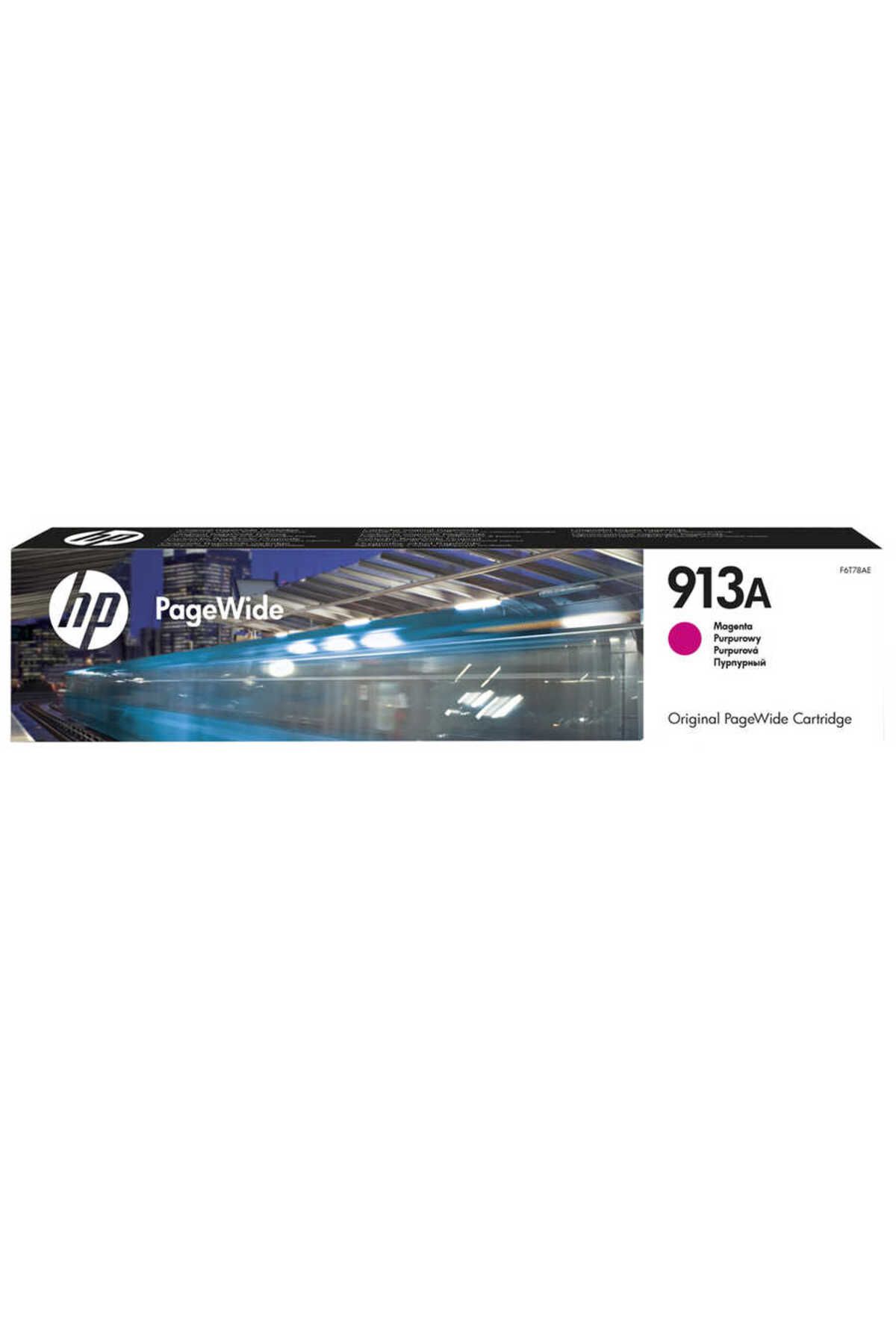 HP 913A-F6T78AE Kırmızı Orijinal Kartuş