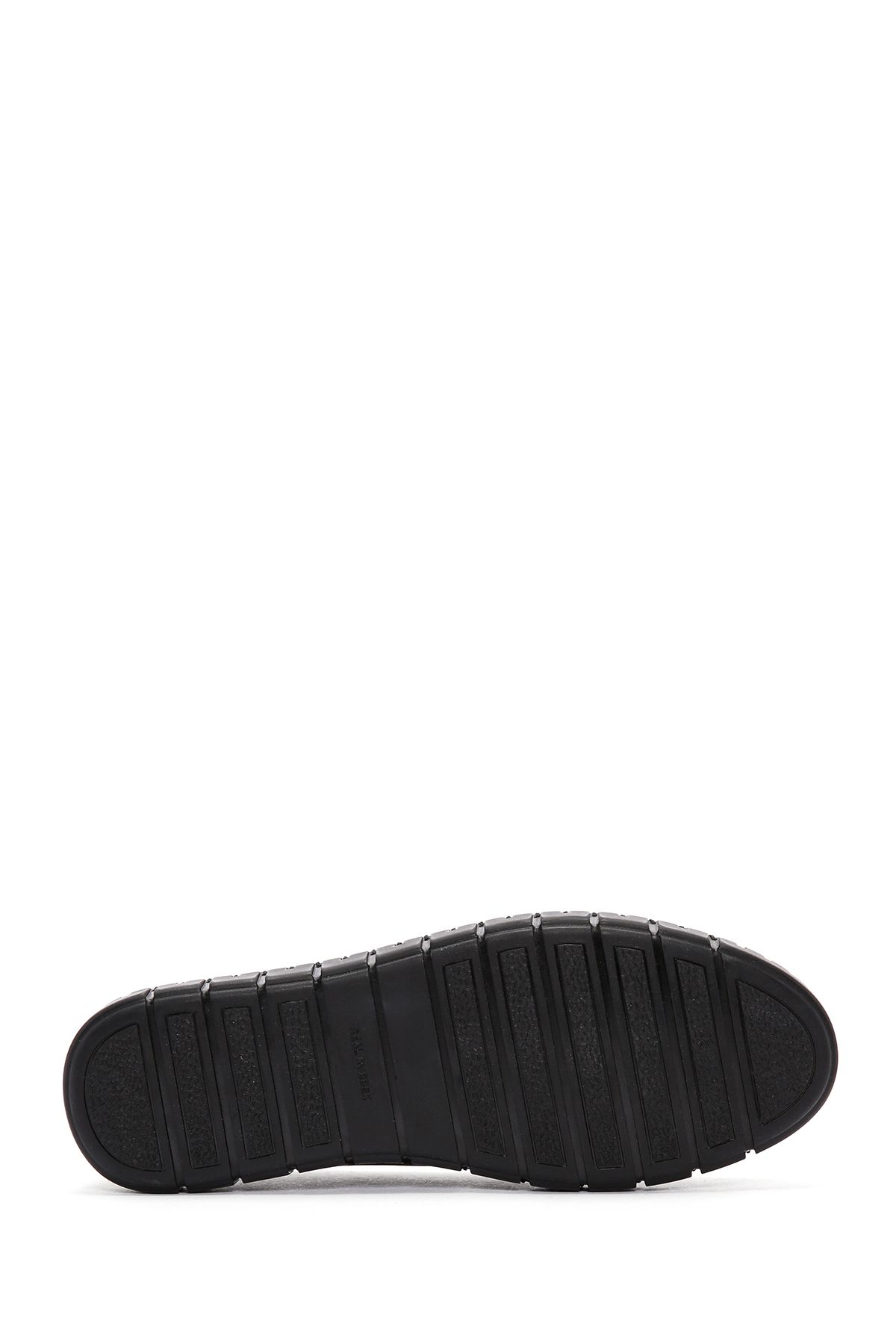 لوفر مشکی زنانه چرمی سیاه Loafer 24SFD501018 اورجینال Derimod