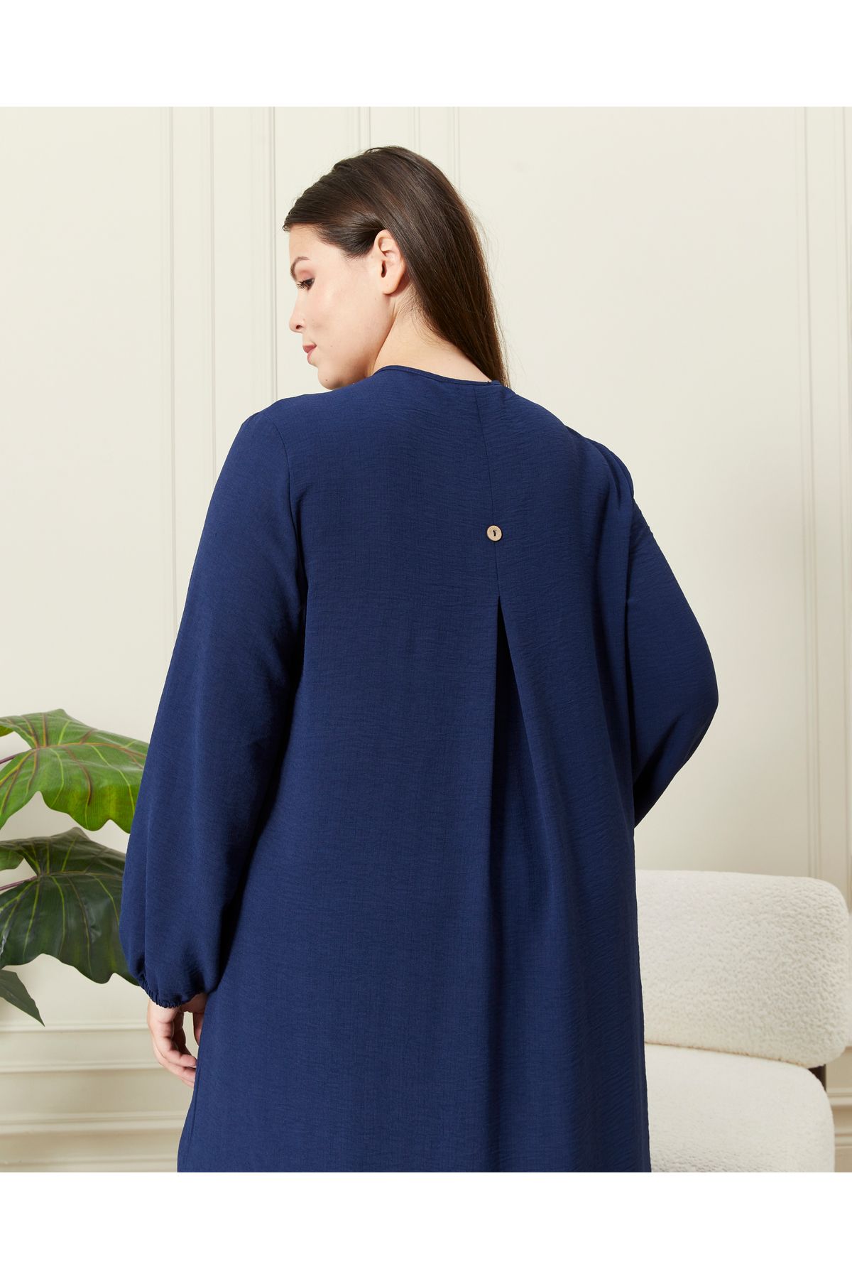 Ferace-Σετ 2 τεμαχίων λινό Plus Size Ayrobin - Γυναικείο 8