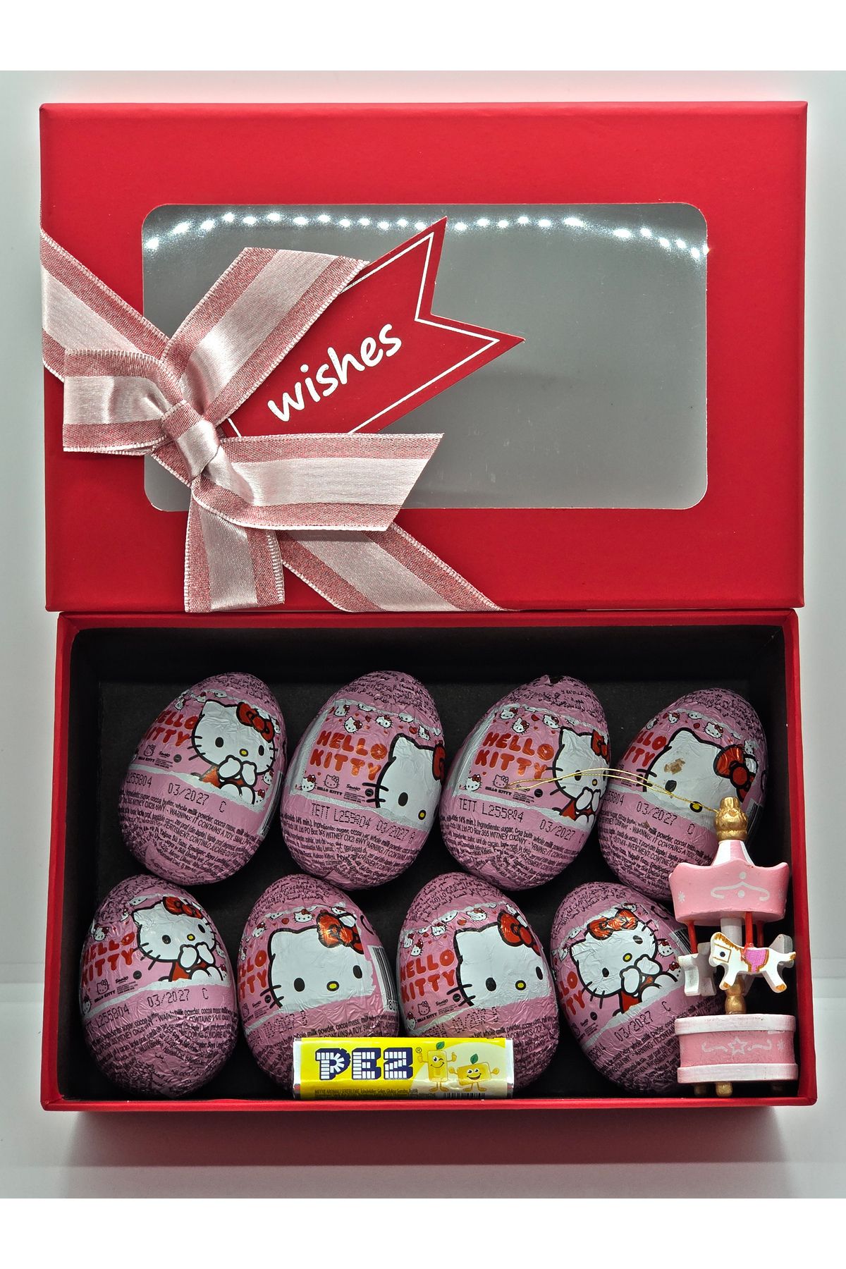 Collectors Store Hello Kitty Glutensiz Çikolatalı Sürpriz Yumurta 8 Adet & Hediyeli