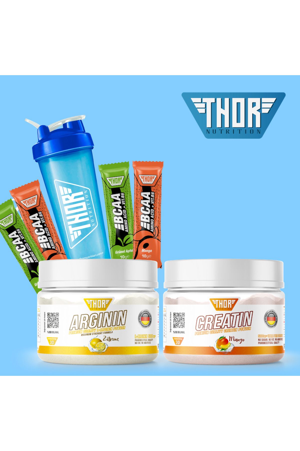 THOR NUTRITION EKONOMIK PAKET CREATINE+ARJININ 5 HEDİYE