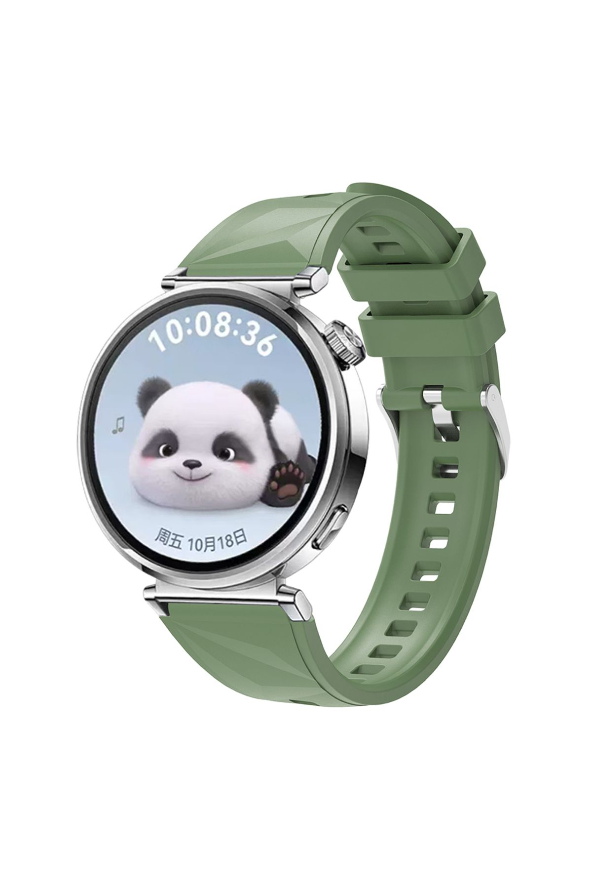 Strap U Huawei Watch GT4 /Huawei Watch GT5 Uyumlu 41mm Yumuşak Silikon Kordon 18mm Strap Esnek Kayış