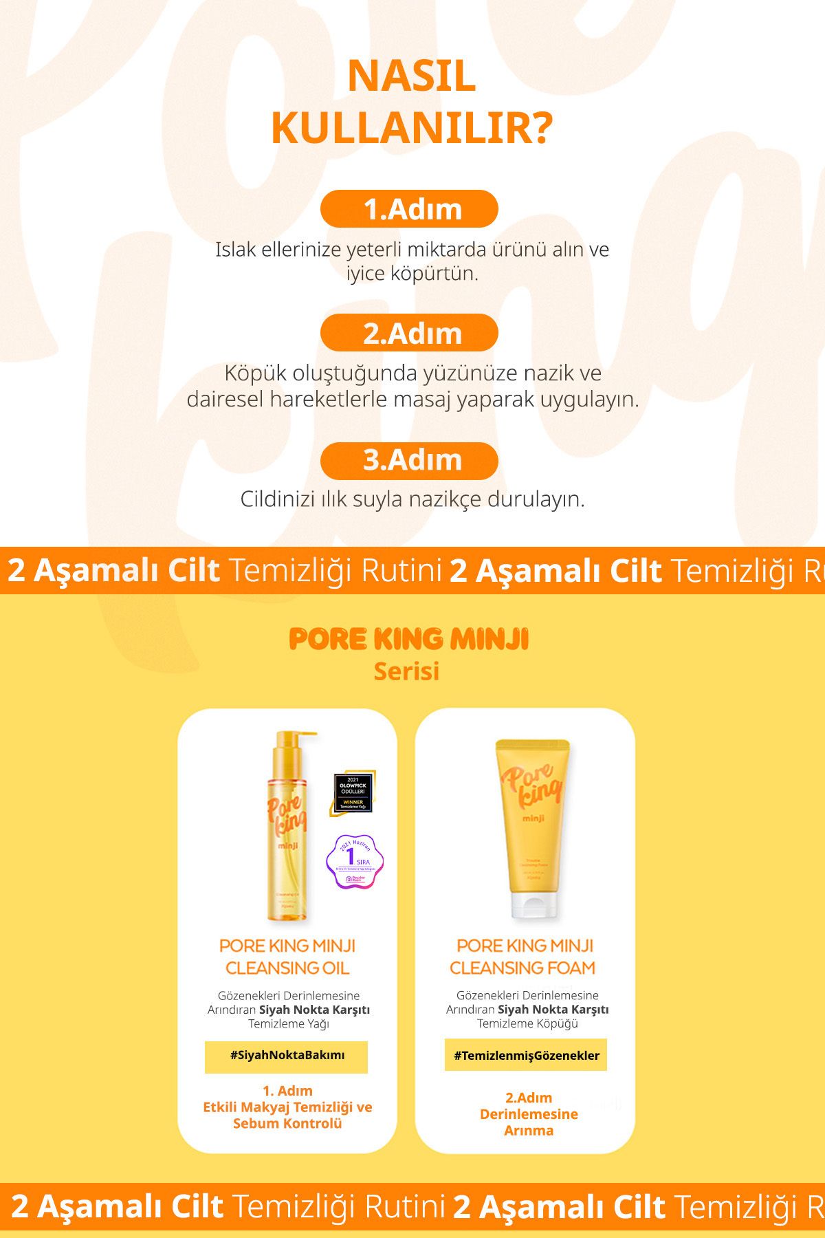 Missha-Pore ​​Refining & Anti-Blackhead Cleansing Foam a'Pieu Pore King Minji Trouble Cleansing Foam 7