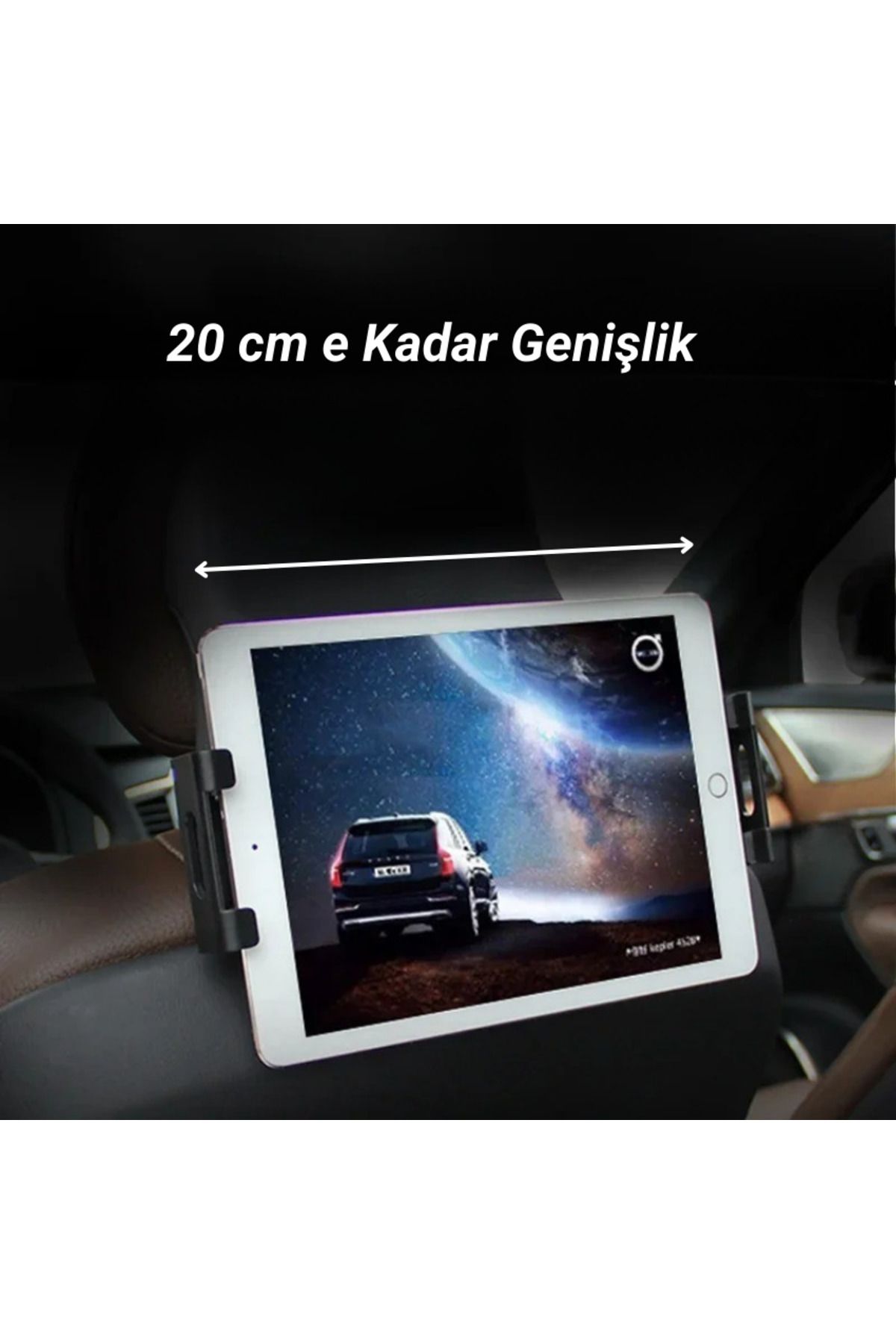 MultiZone 360° Döner Başlıklı Araba Arka Koltuk Telefon Tablet Tutucu