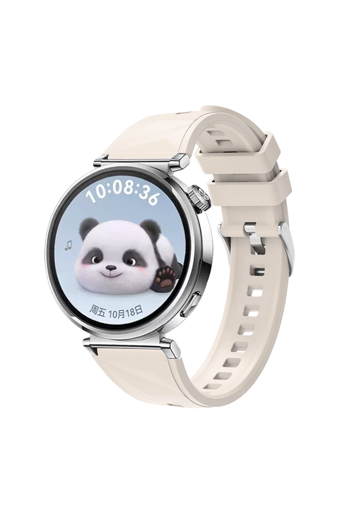 Strap U Huawei Watch GT4 /Huawei Watch GT5 Uyumlu 41mm Yumuşak Silikon Kordon 18mm Strap Esnek Kayış