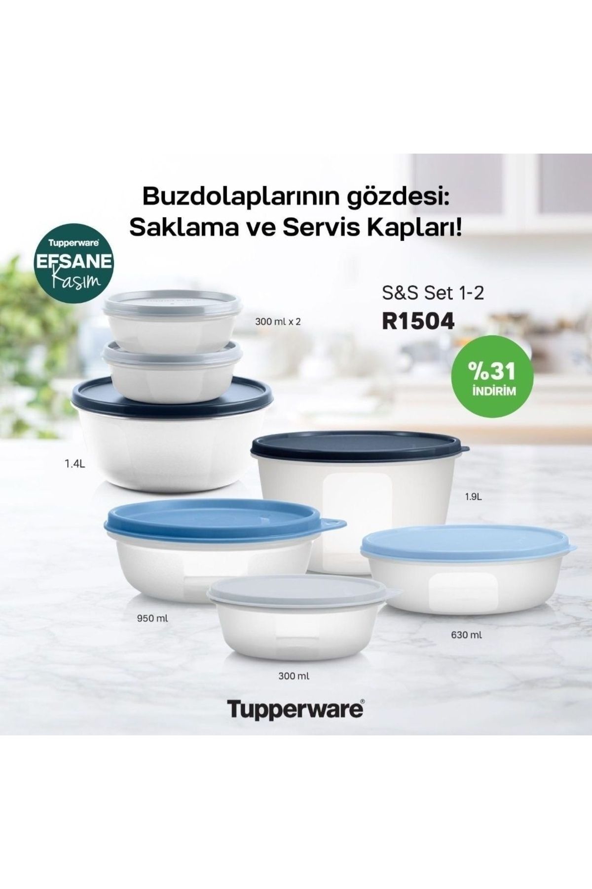 Tupperware Muhteşem Şekerkaplar.