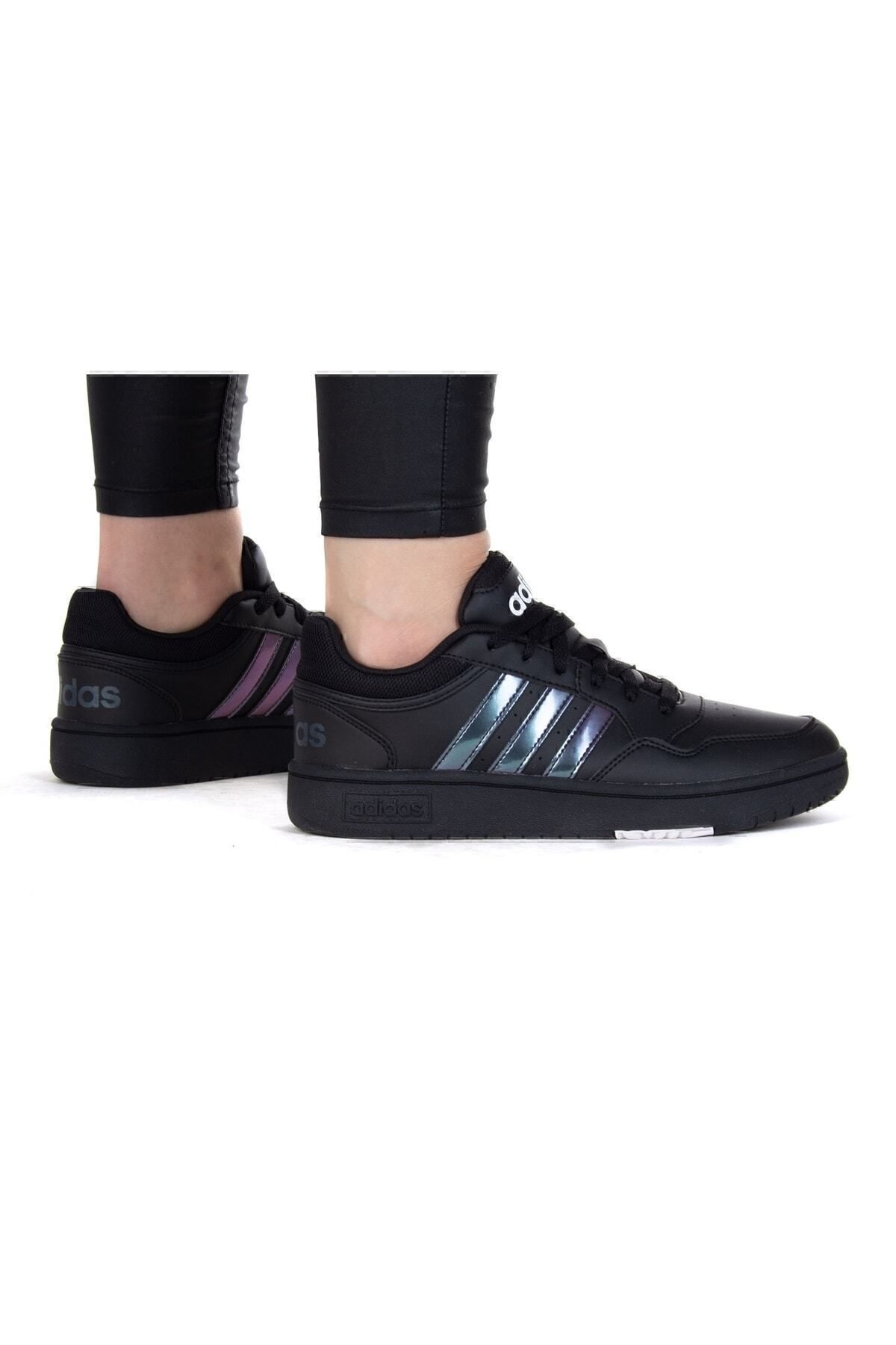 کفش پیاده روی زنانه HOOPS 3.0 K روزانه جوان GZ9671 سیاه adidas