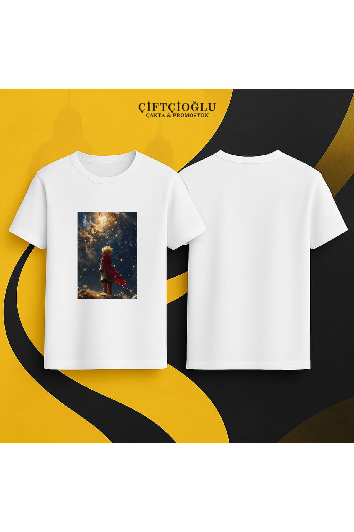 çiftçioğlu Kişiye Özel Pamuk-Polyester 1. Kalite Baskılı T-shirt Tişört