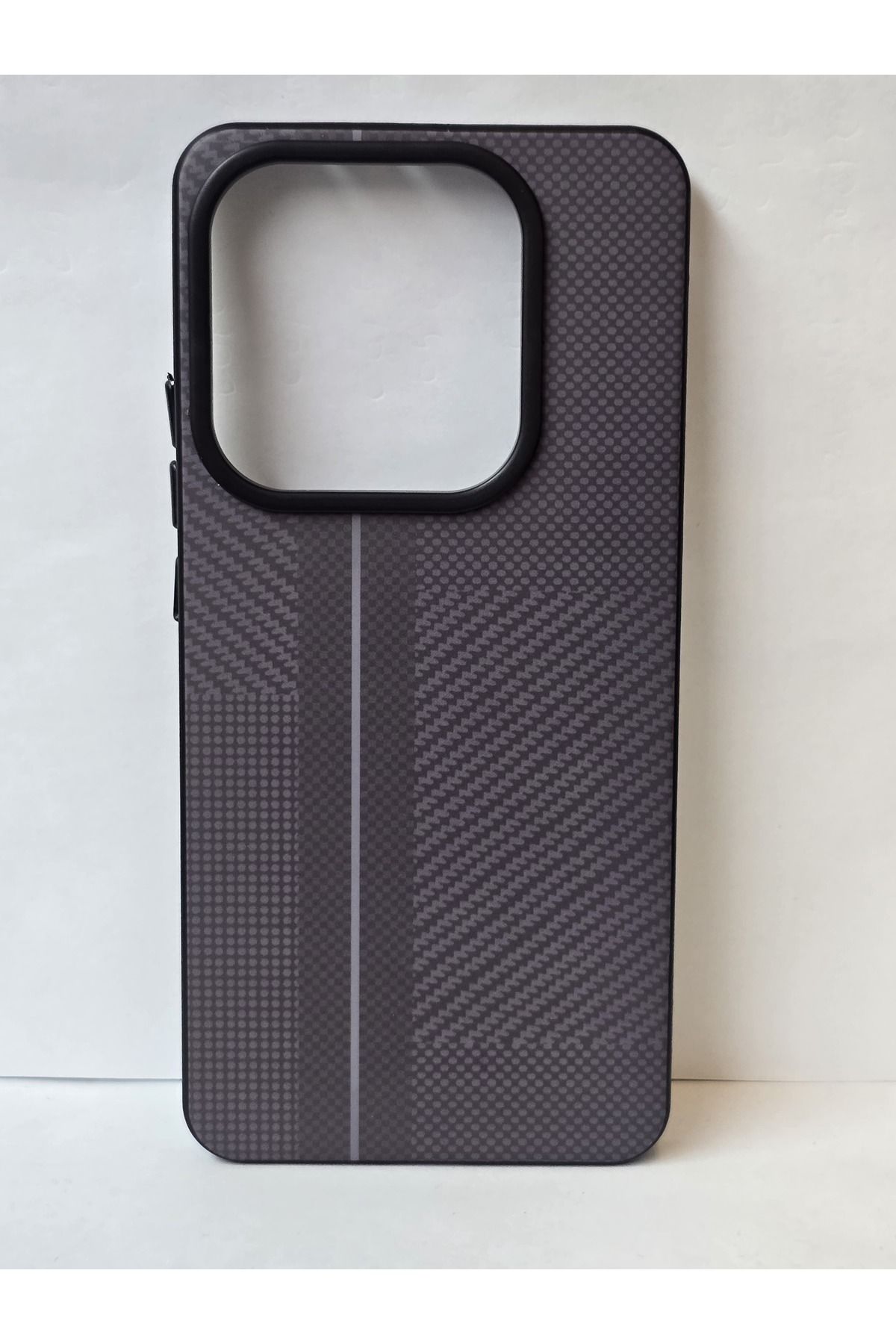FATÖZ ACCESSORY Redmi Note 14 5G Uyumlu Karbon Fiber Desenli Şık Telefon Kılıfı