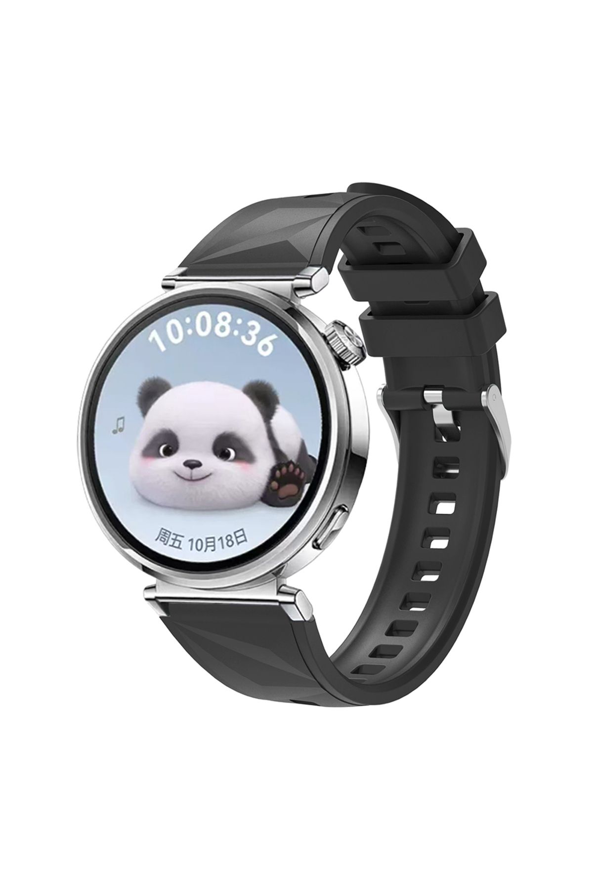Strap U Huawei Watch GT4 /Huawei Watch GT5 Uyumlu 41mm Yumuşak Silikon Kordon 18mm Strap Esnek Kayış