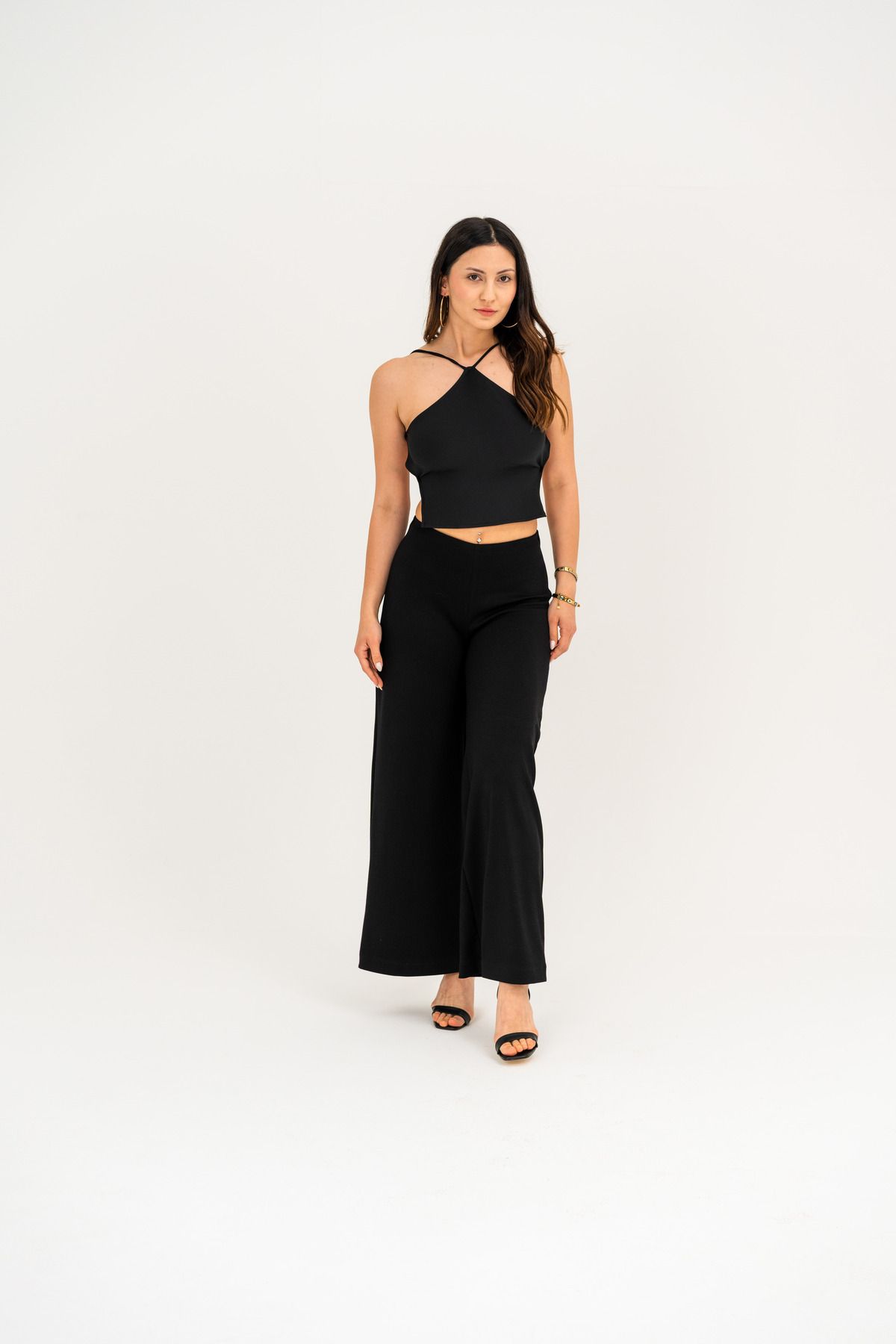 WESS DESİGN SIRTI ÇAPRAZ BİYELİ MİNİ CROP